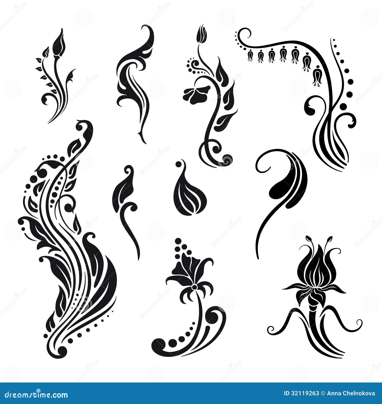 Vector Decorative Elements Stock Vector Illustration of 