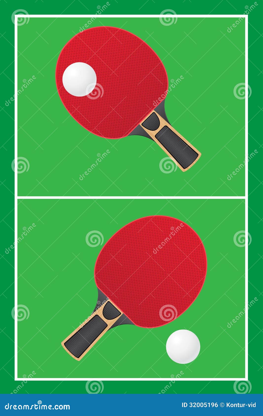 Red Para El Ejemplo Del Vector Del Ping-pong De Los Tenis De Mesa
