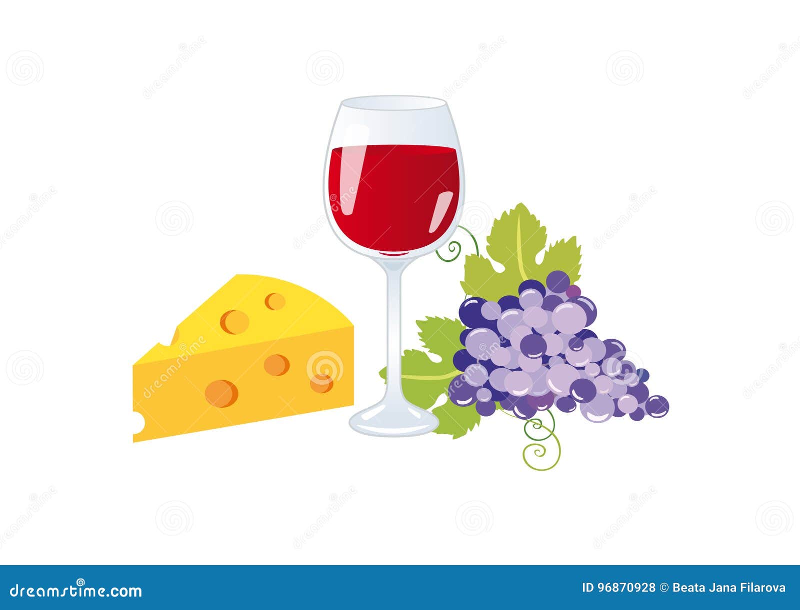 Vector Del Vino Y Del Queso Ilustración del Vector - Ilustración de vector,  vida: 96870928, image size:1600x1221