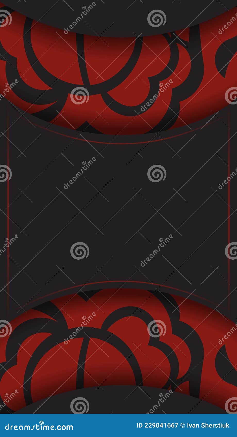   background with luxurious patterns. black banner with maori ornaments for your logo.