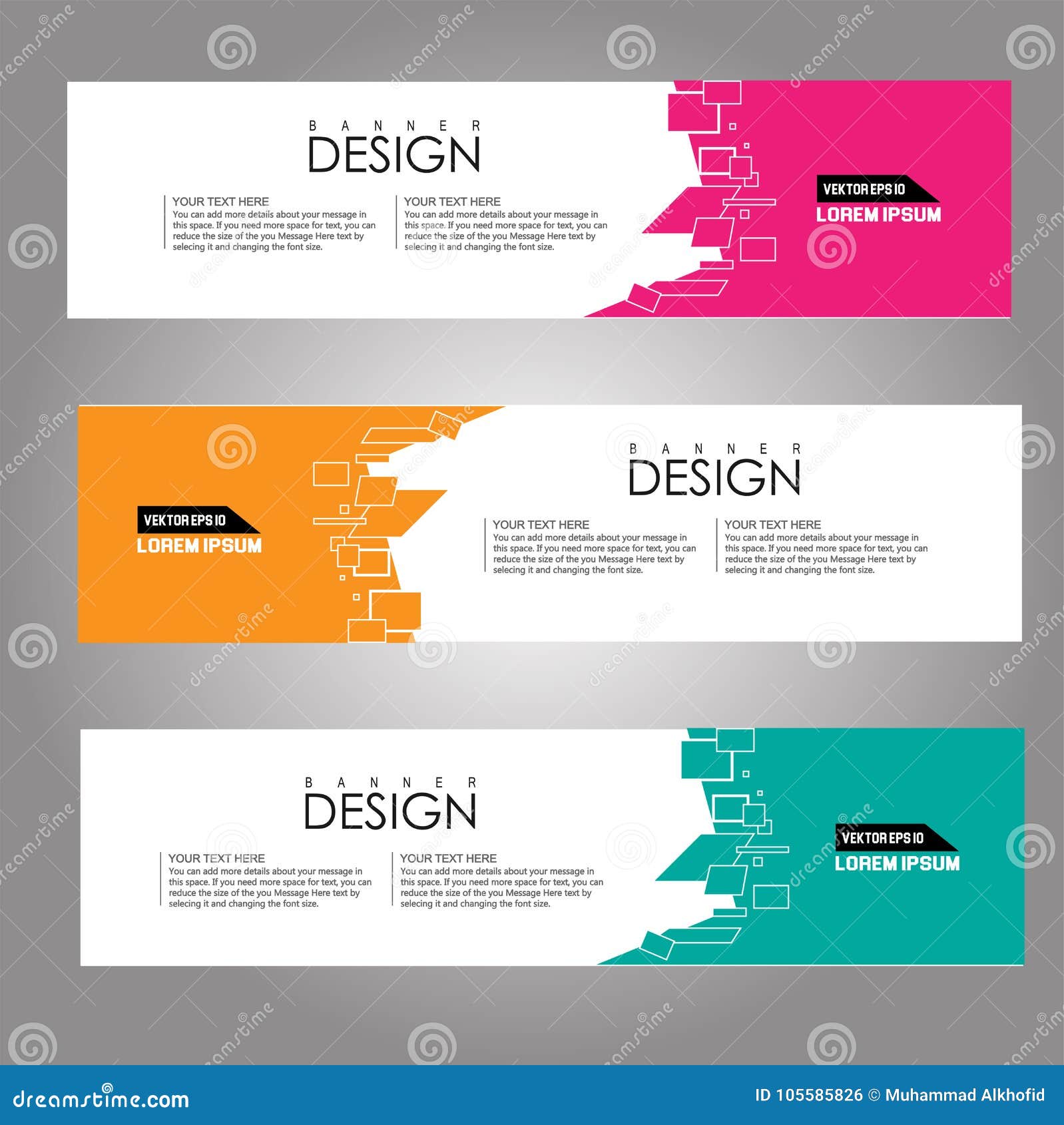 Vector Design Banner Background. Illustration EPS10 Stock Vector