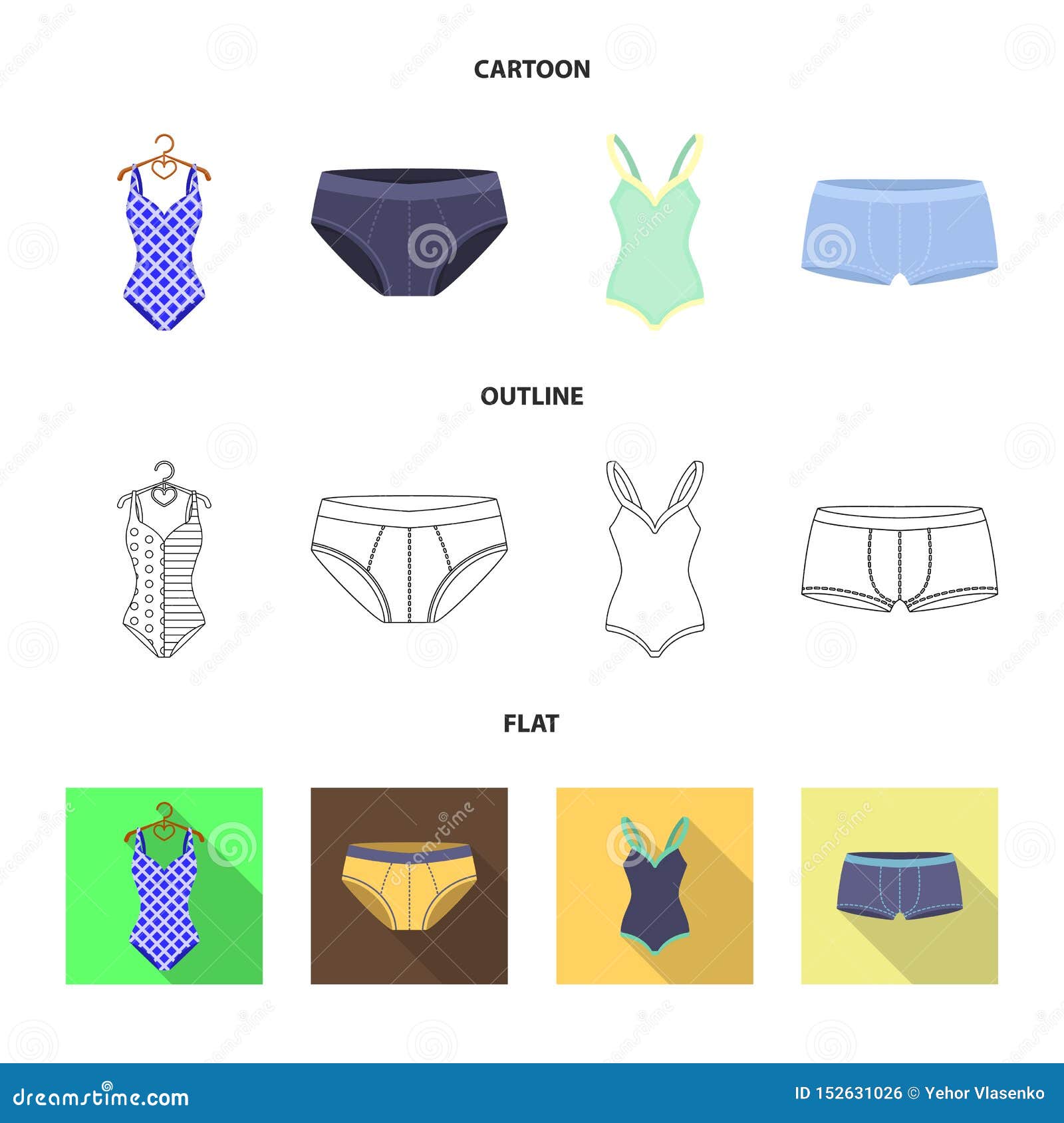 Vector Design of Bikini and Fashion Icon. Collection of Bikini and ...