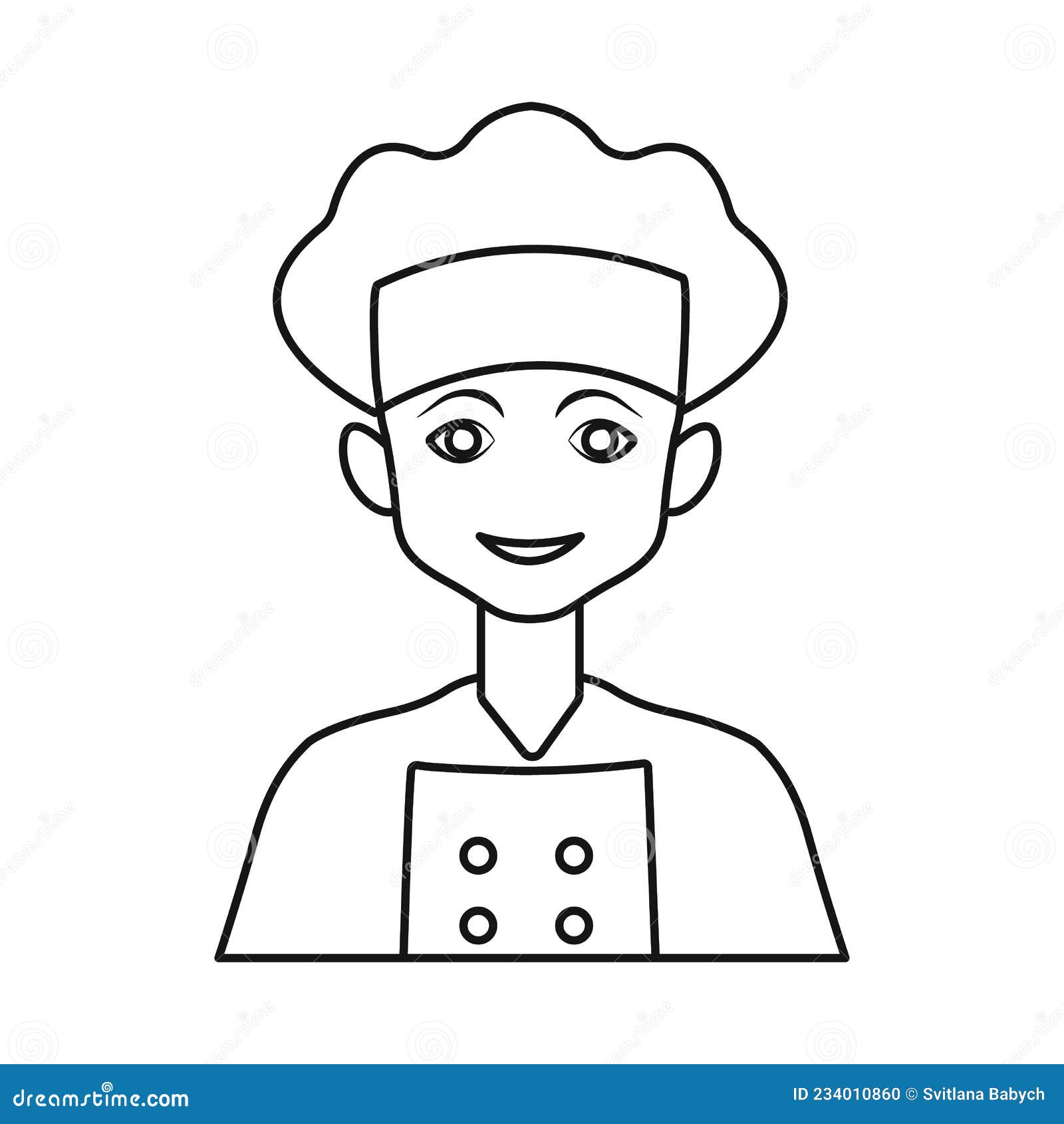 Vector Design of Confectioner and Young Icon. Set of Confectioner and ...