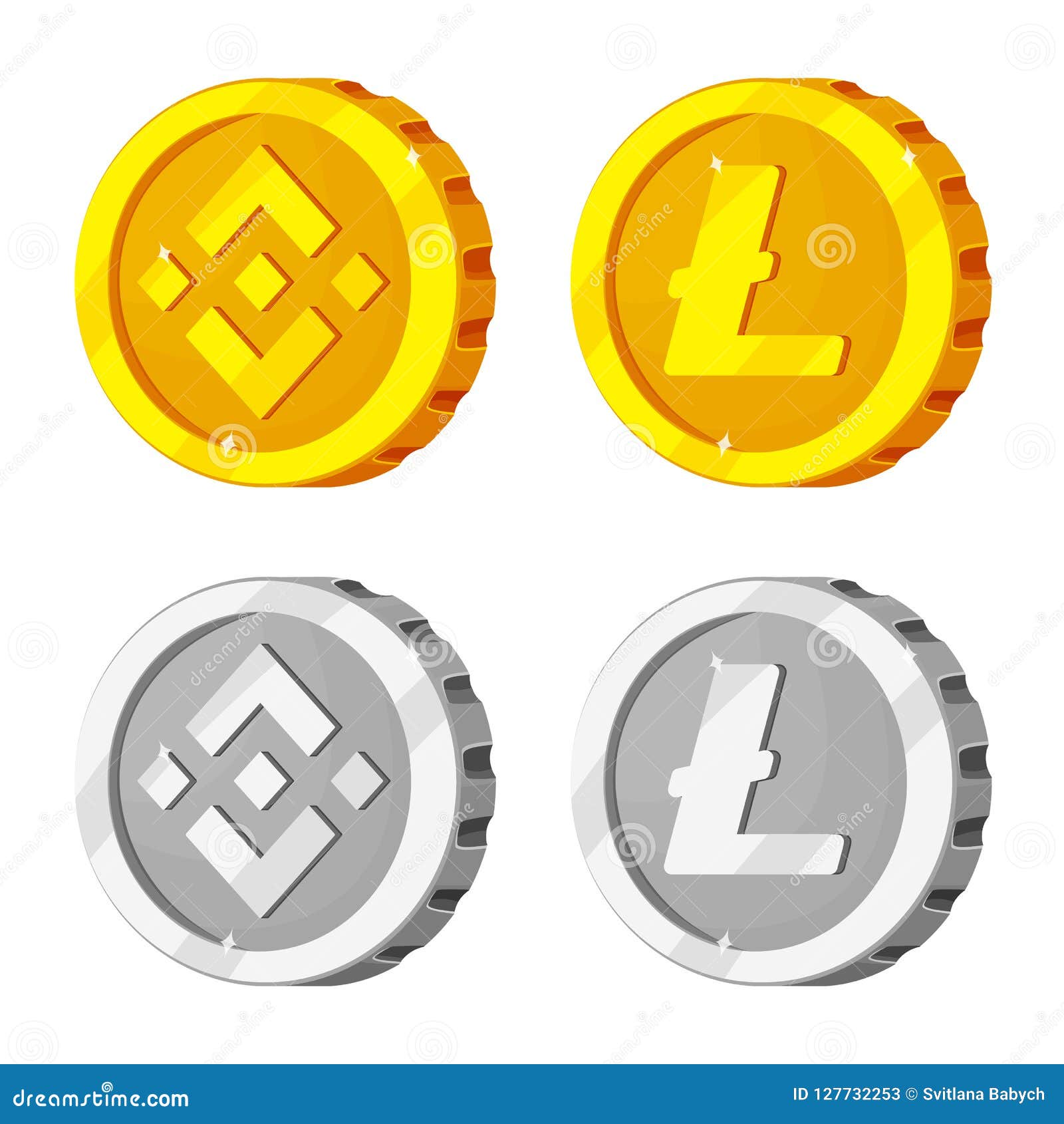 Vector Design of Cryptocurrency and Coin Icon. Collection of Cryptocurrency  and Crypto Vector Icon for Stock. Editorial Stock Photo - Illustration of  dash, cash: 127732253