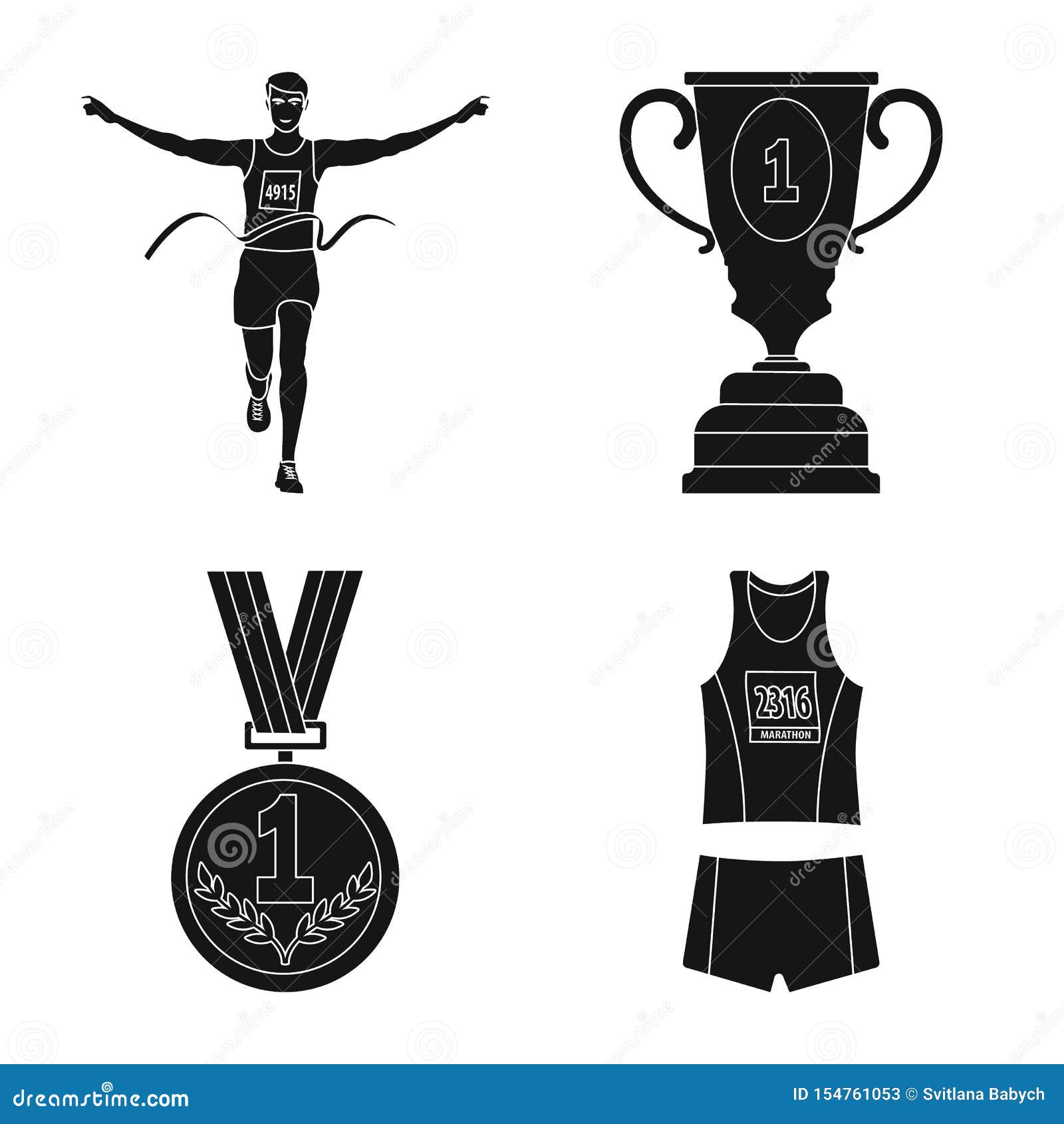  object of health and fitness icon. collection of health and sprint  icon for stock.
