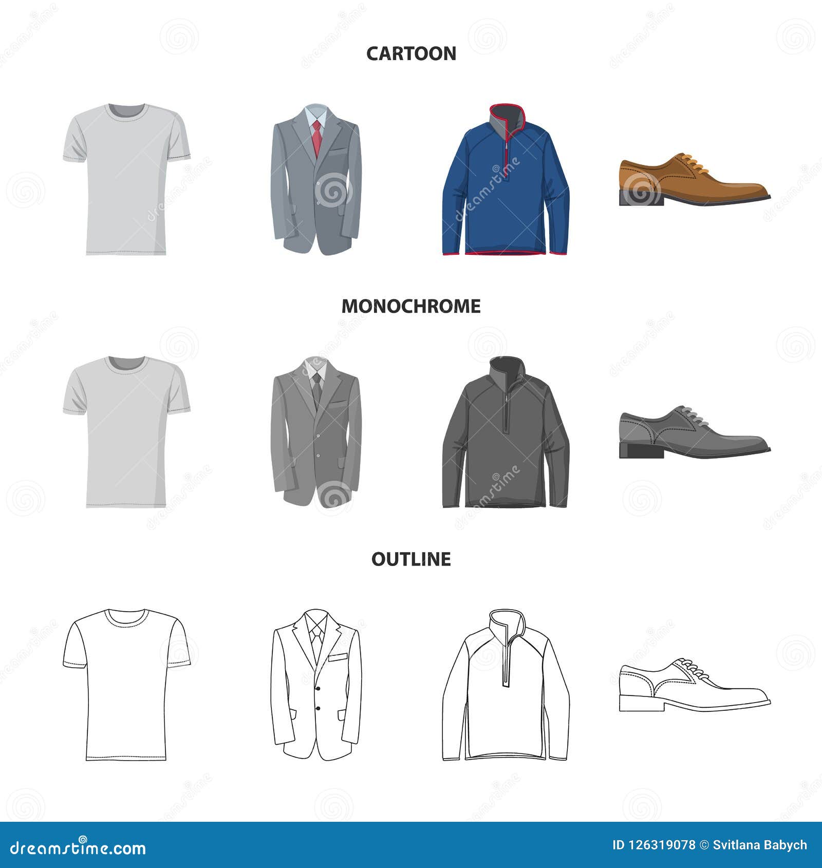 Vector Design of Man and Clothing Logo. Set of Man and Wear Vector Icon ...