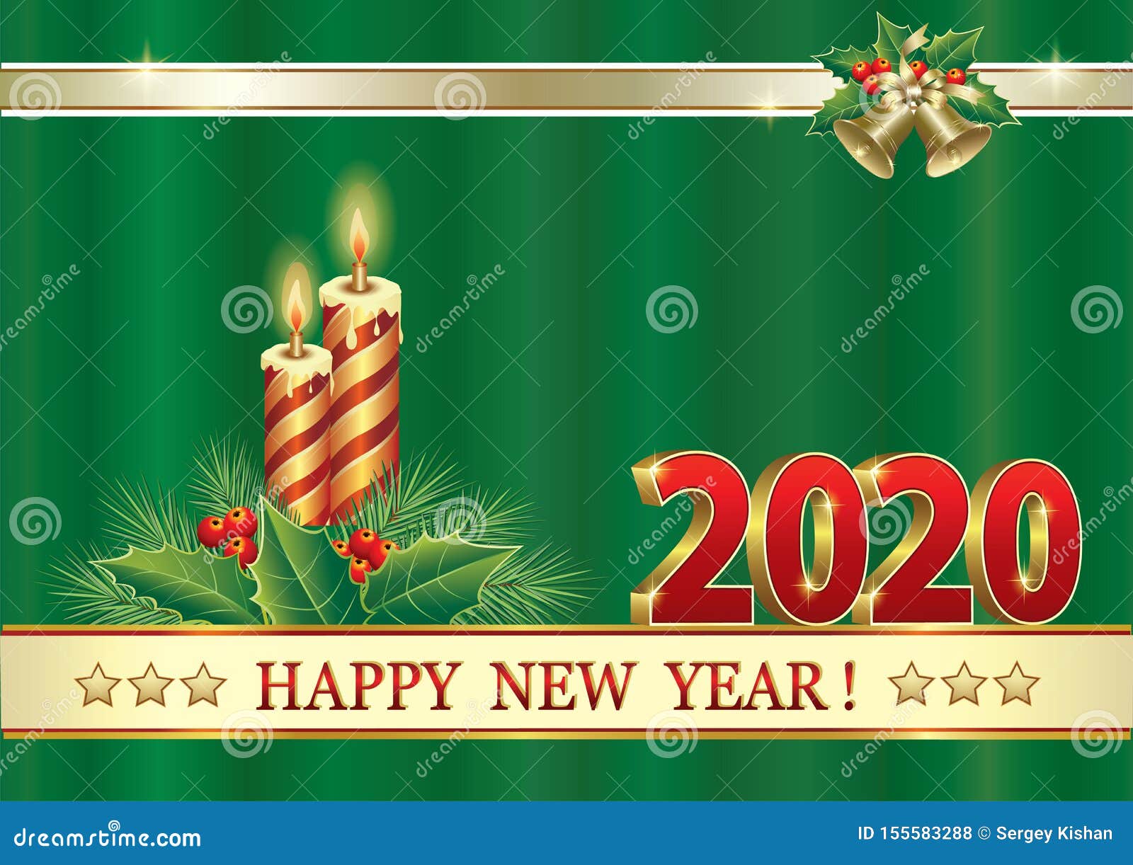 2020 Happy New Year And Merry Christmas Background. Vector ...
