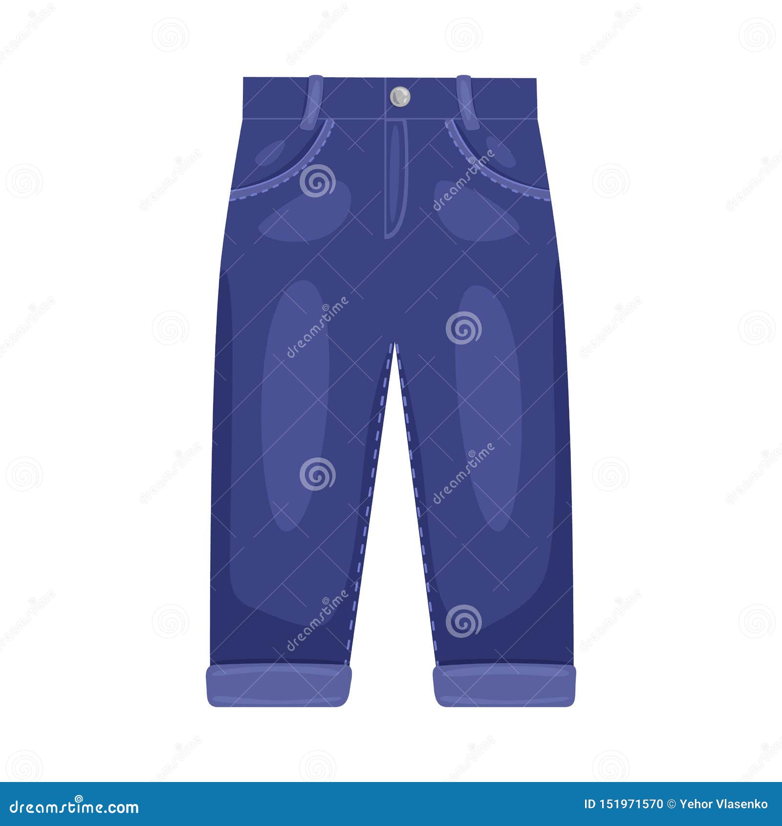 Isolated Object of Pants and Boy Icon. Collection of Pants and Style ...