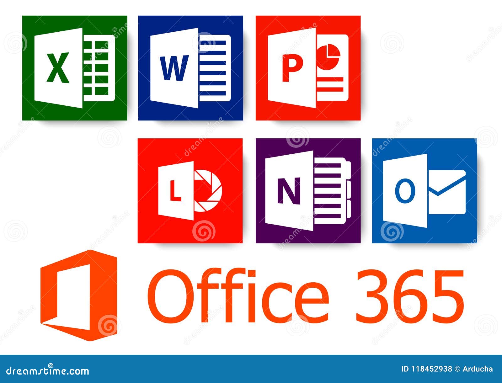 Microsoft office editorial stock photo. Illustration of icon - 118452938