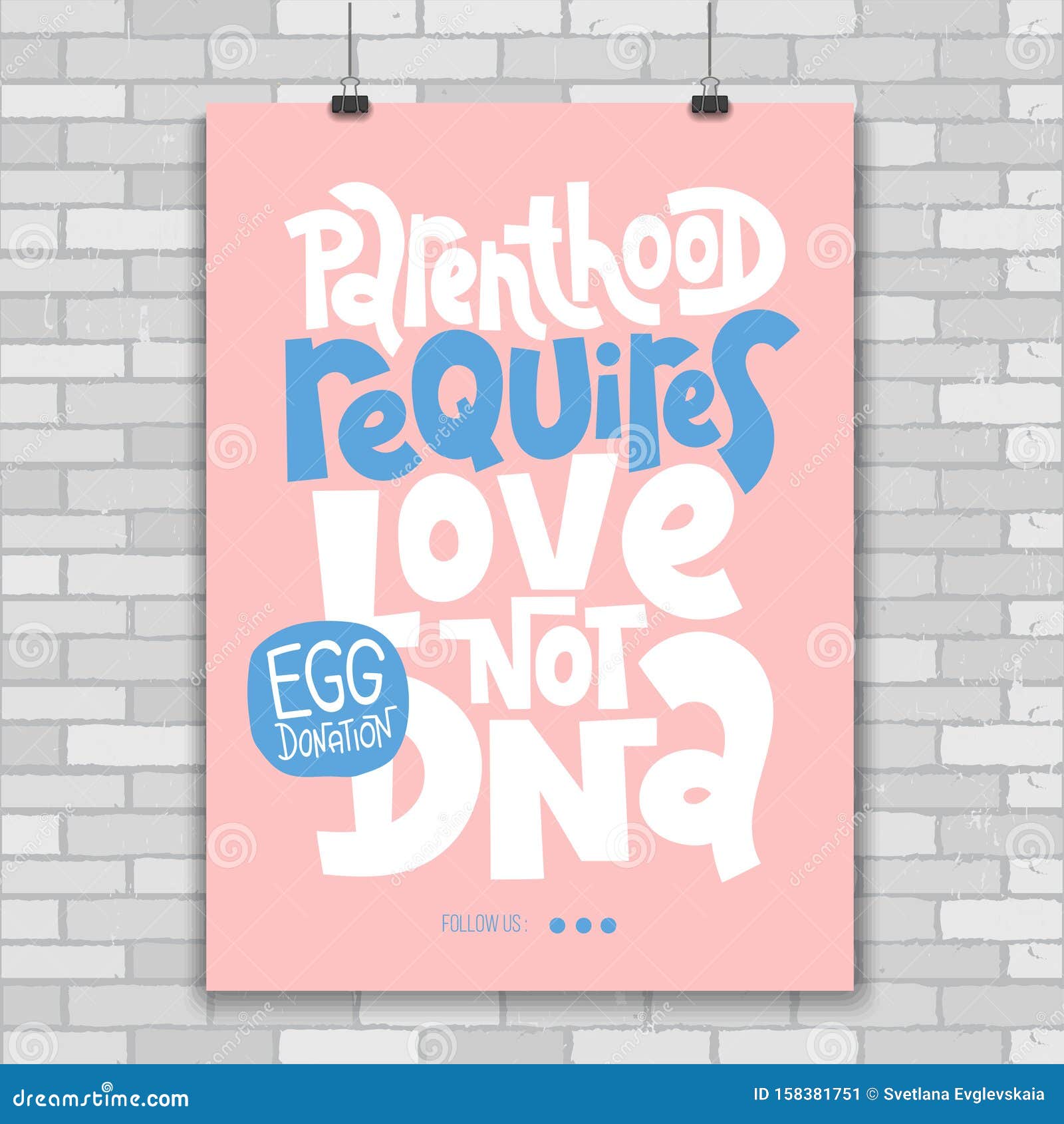 Egg Donation Lettering Quotes Stock Vector Illustration of clinic