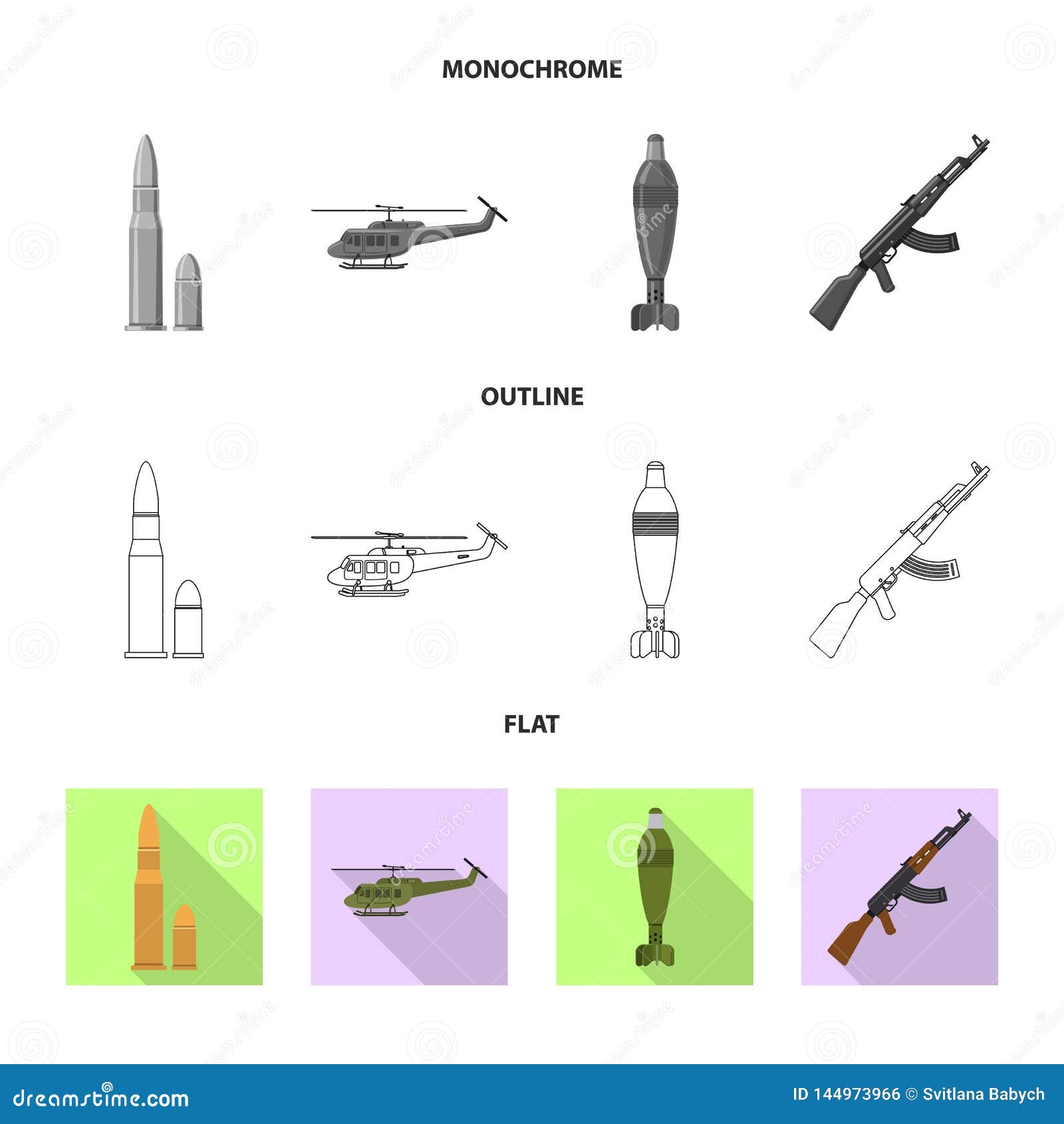  object of weapon and gun icon. collection of weapon and army stock  for web.