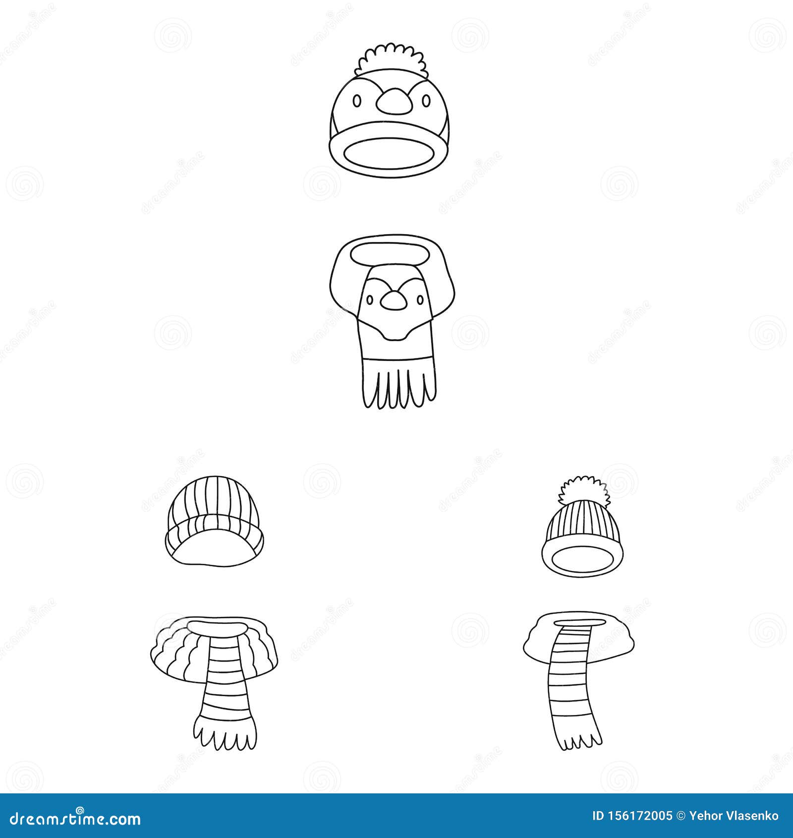  object of winter and cold sign. set of winter and warm stock  for web.