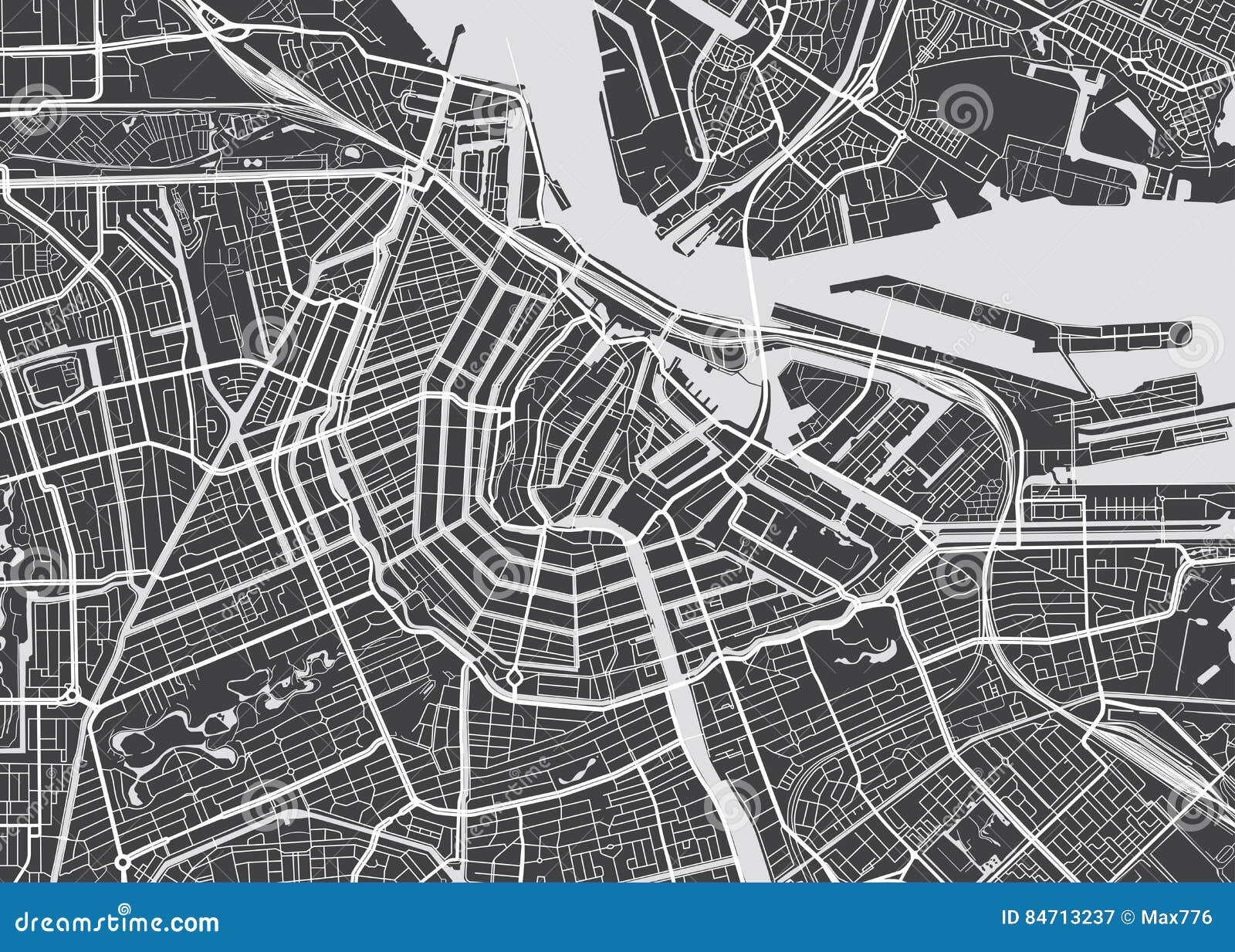  detailed map amsterdam