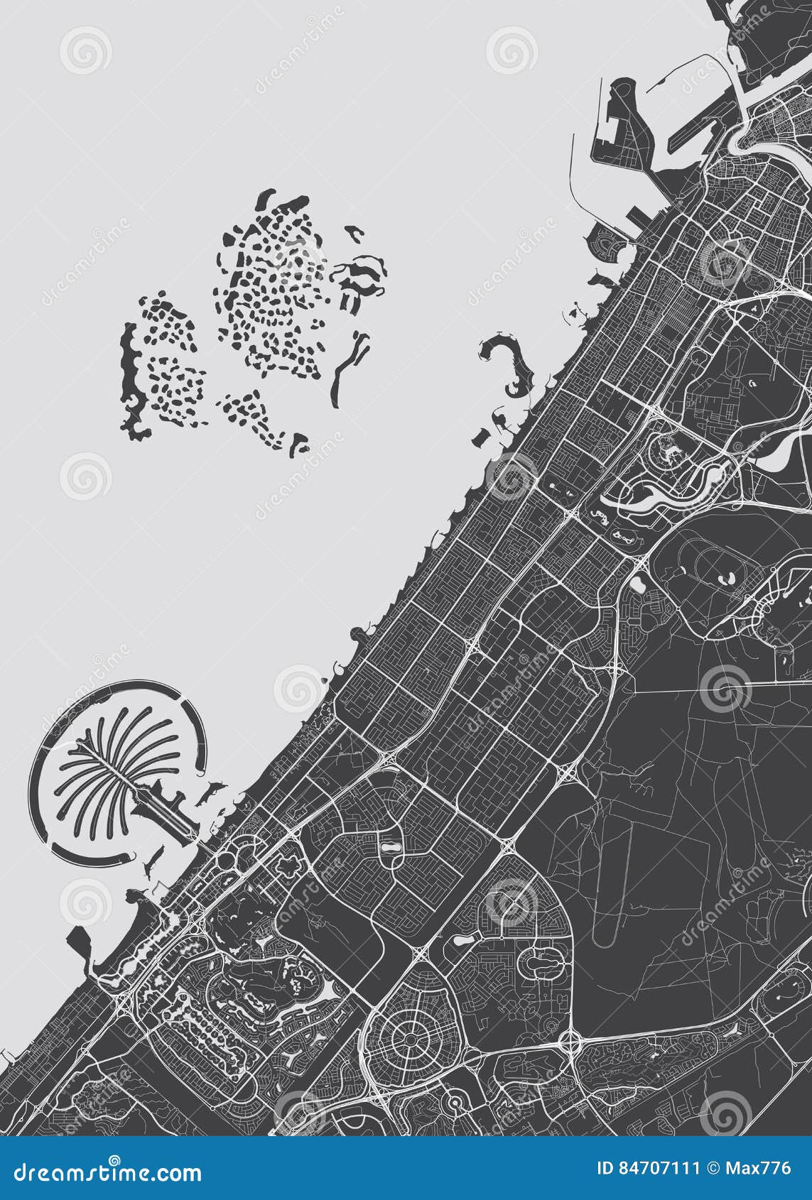  detailed map dubai