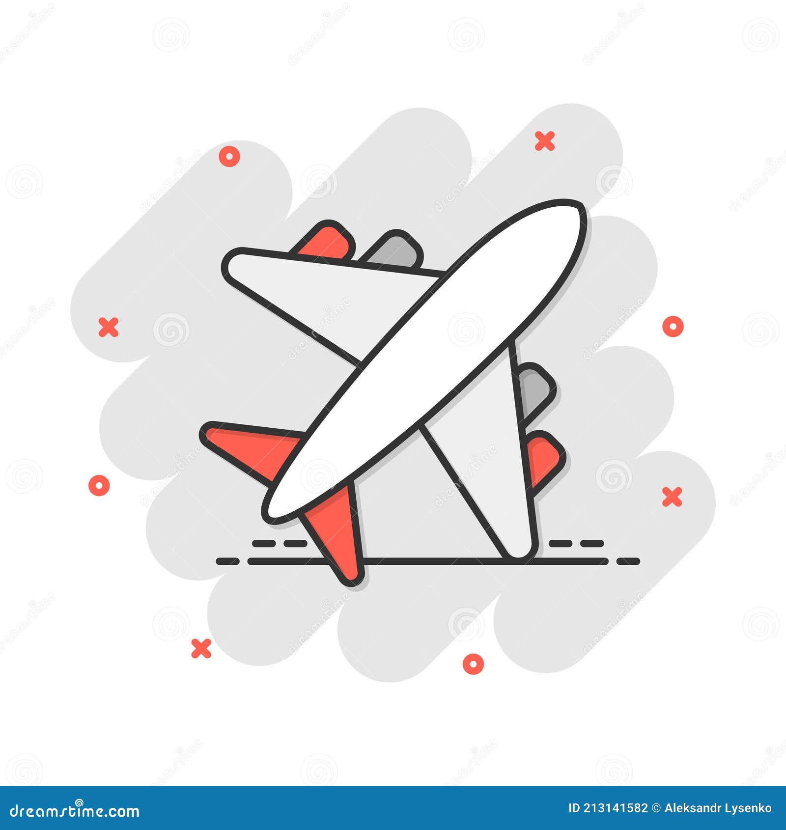 Vector Dibujos Animados Avión Icono En Estilo Cómico. Pictograma De  Ilustración De Señal De Avión De Aeropuerto. Concepto De Efect Ilustración  del Vector - Ilustración de chapoteo, chorro: 213141582
