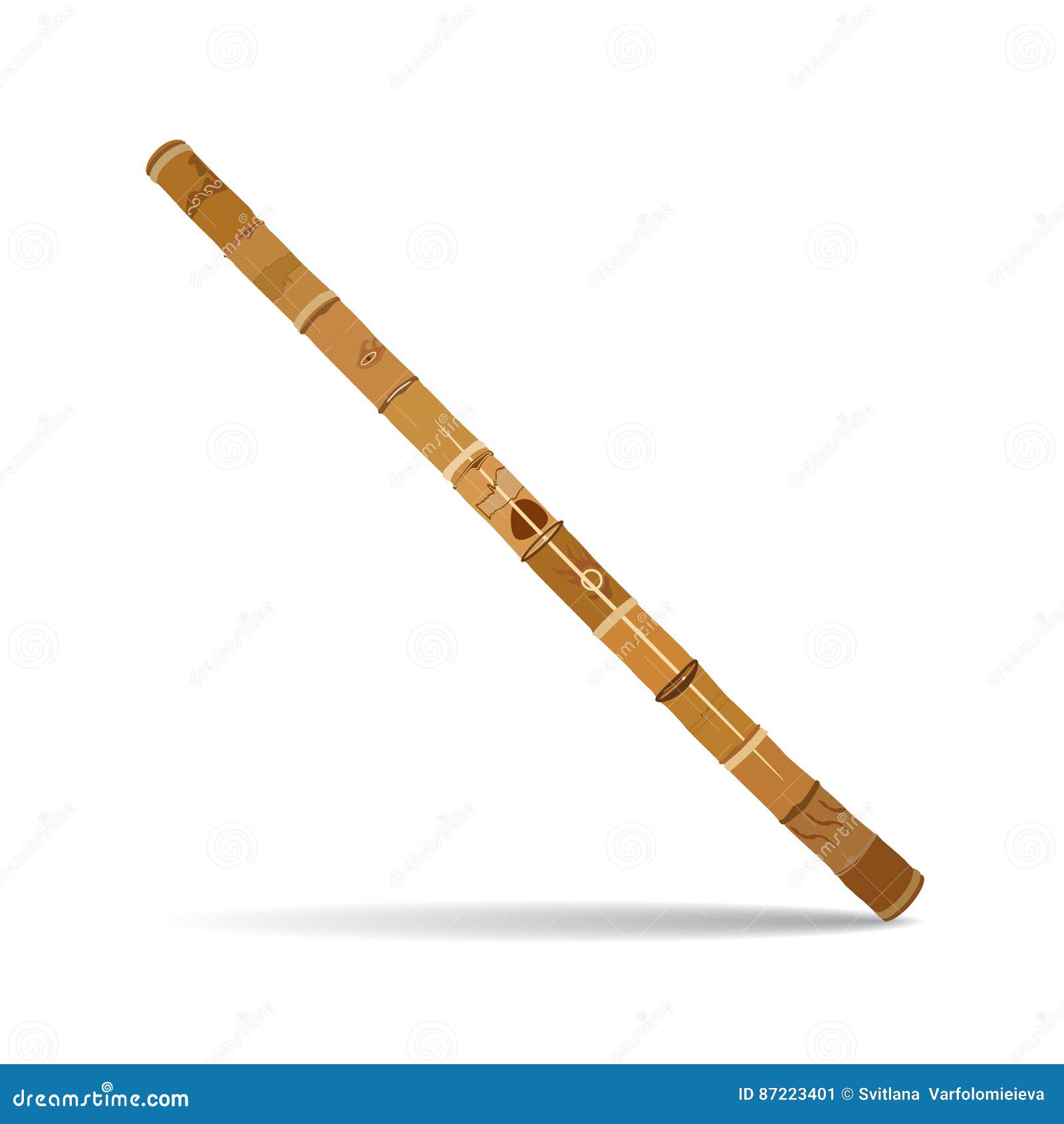 Vector Didgeridoo, Traditional Musical Stock Vector Illustration of cartoon, outback: 87223401