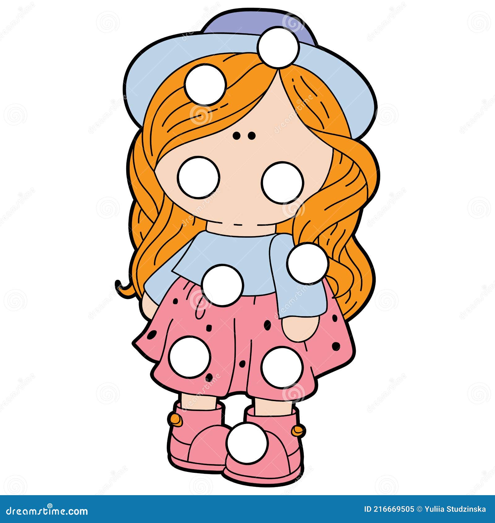 Cartoon Textile Doll Patches Game Stock Vector - Illustration of baby,  pastime: 216669505