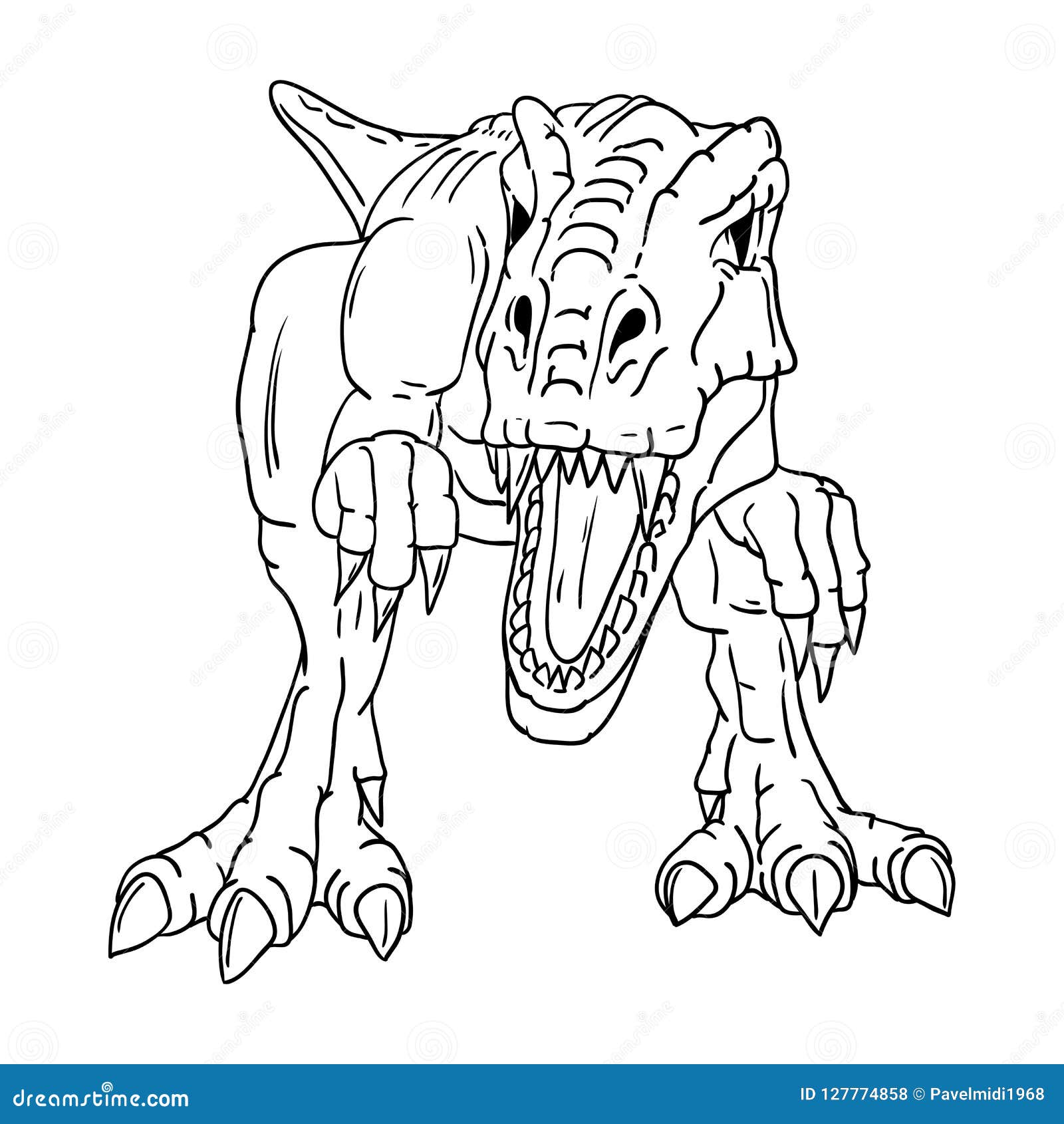 Vector - dinosaur stock vector. Illustration of jurassic - 127774858