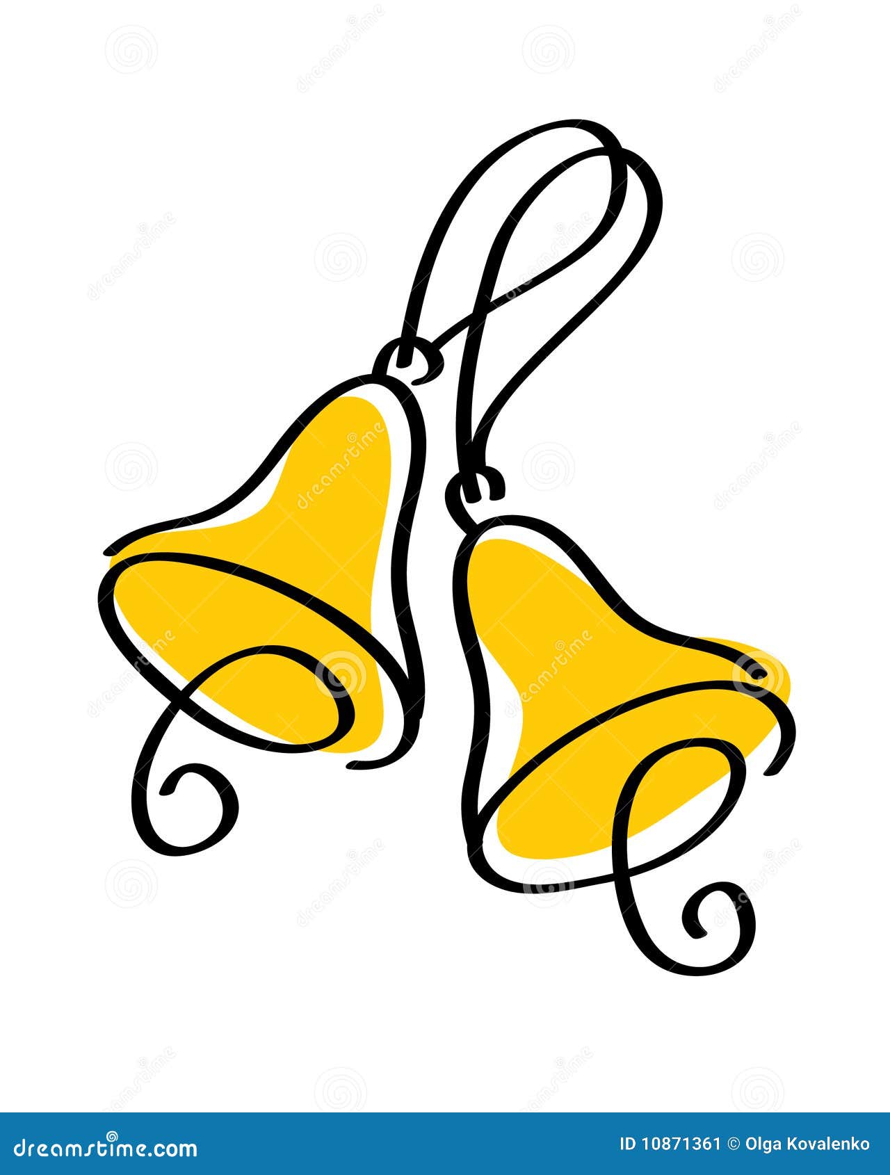 Vector drawing of bells stock vector Illustration of icon Vector drawing of bells stock vector Illustration of icon