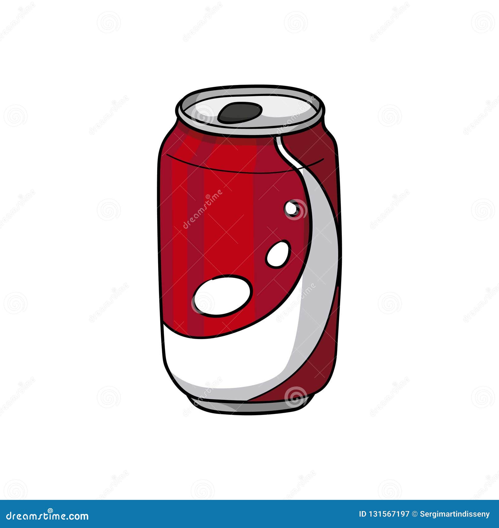 Canned Soda. Drink Icon. Doodle Cartoon Vector Illustration. Editorial  Photography - Illustration of canned, liquid: 131567197