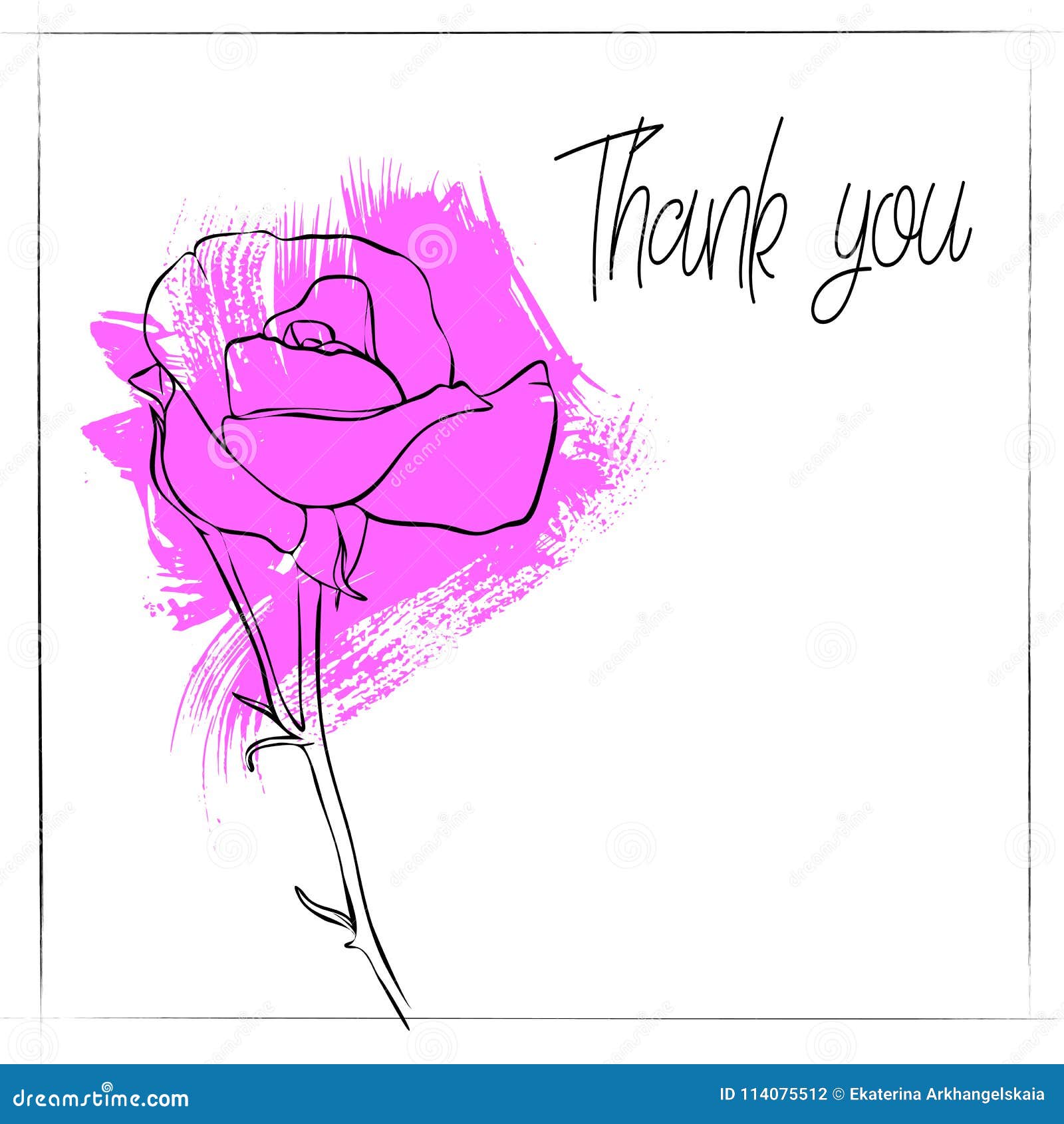 Vector Drawing Flower Of Rose Stock Vector Illustration Of Drawing