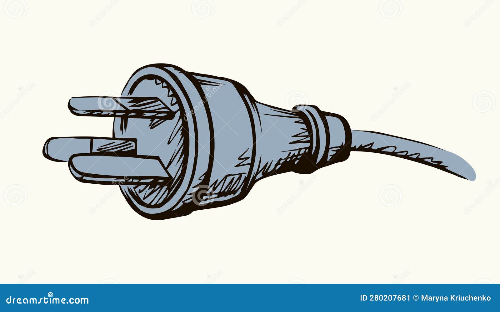  drawing. plug for electrical outlet