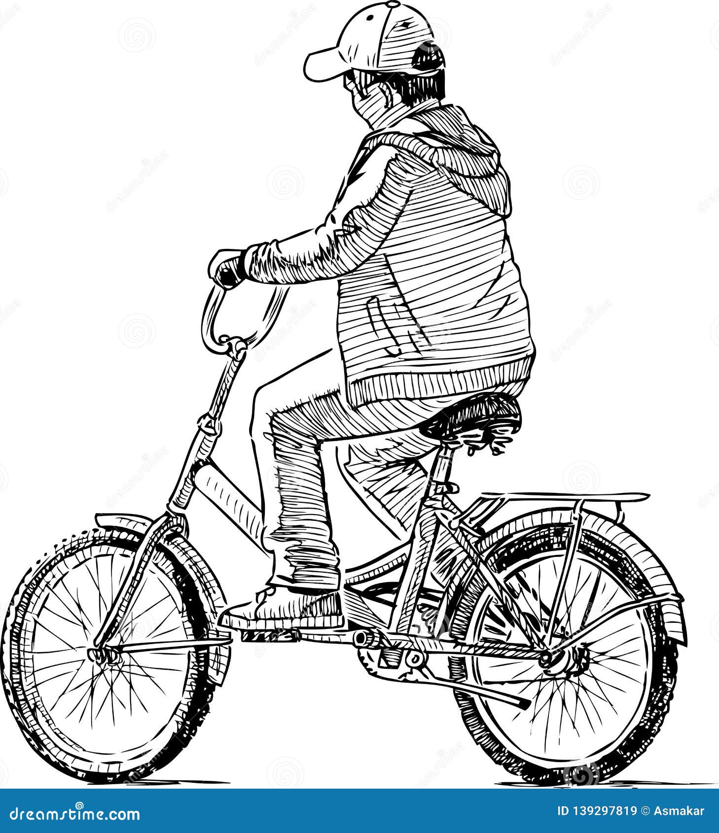 Bicycle Racing Bike Hand Drawn Sketch Stock Clipart  RoyaltyFree   FreeImages