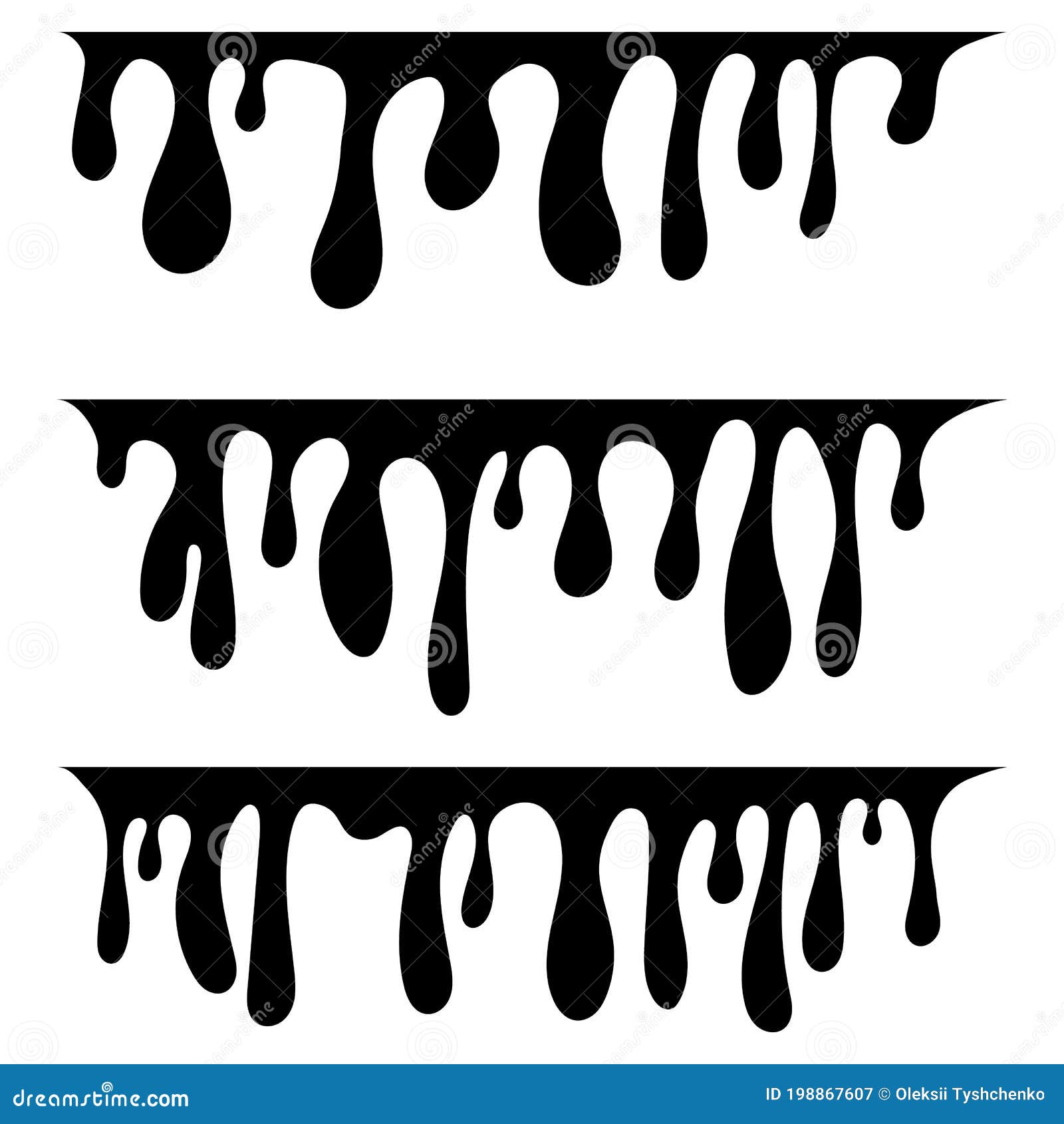 Vector Dripping Paint. Paint Drips Background. Paint Dripping. Abstract ...