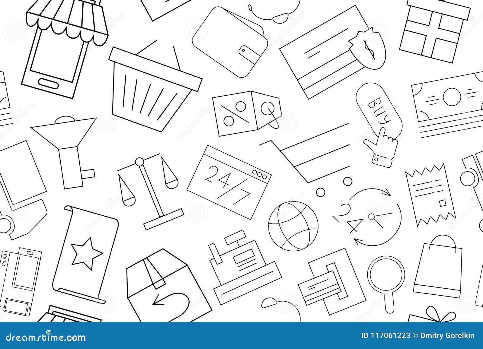 Vector Pattern. Seamless Background Stock Vector