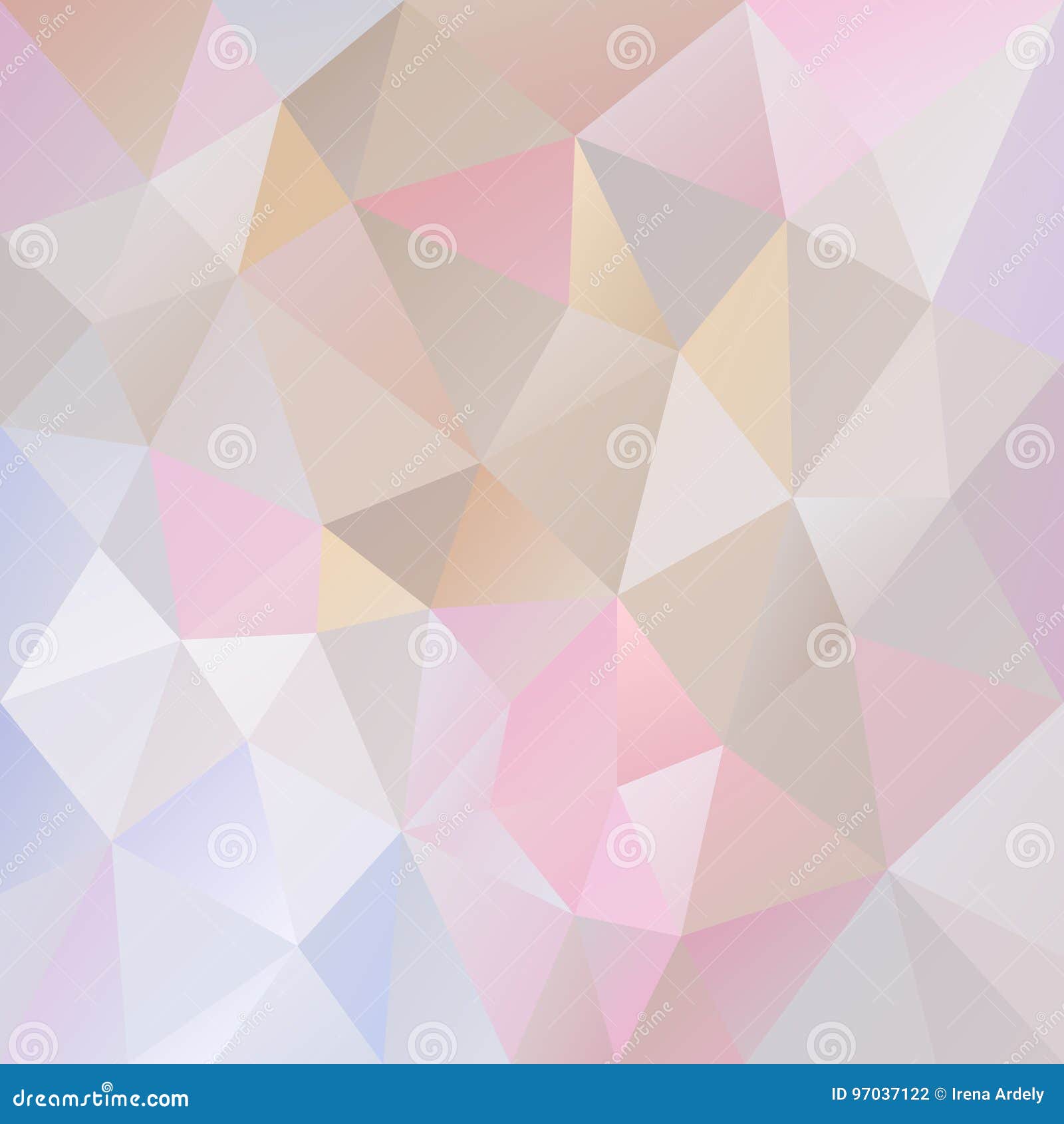 Vector El Fondo Irregular Del Polígono Con Un Modelo Del Triángulo En El  Color En Colores Pastel Ligero - Rosado, Púrpura, Azul, Ilustración del  Vector - Ilustración de completo, bandera: 97037122