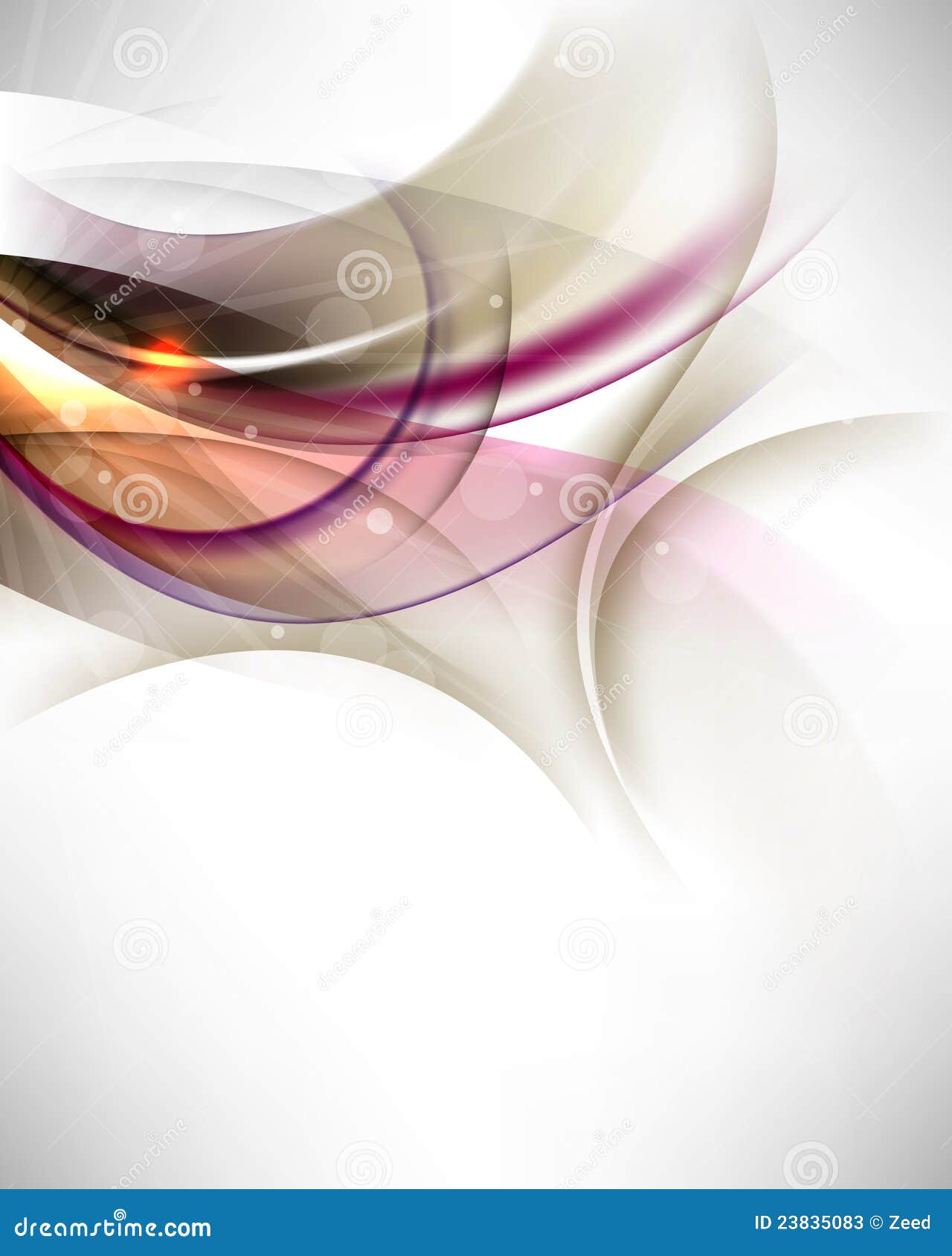 Vector Elegant Wave Banner Background Elements Stock 