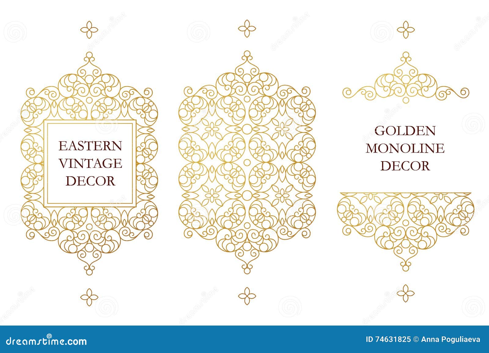 Download Vector Element In Eastern Style. Stock Vector ...