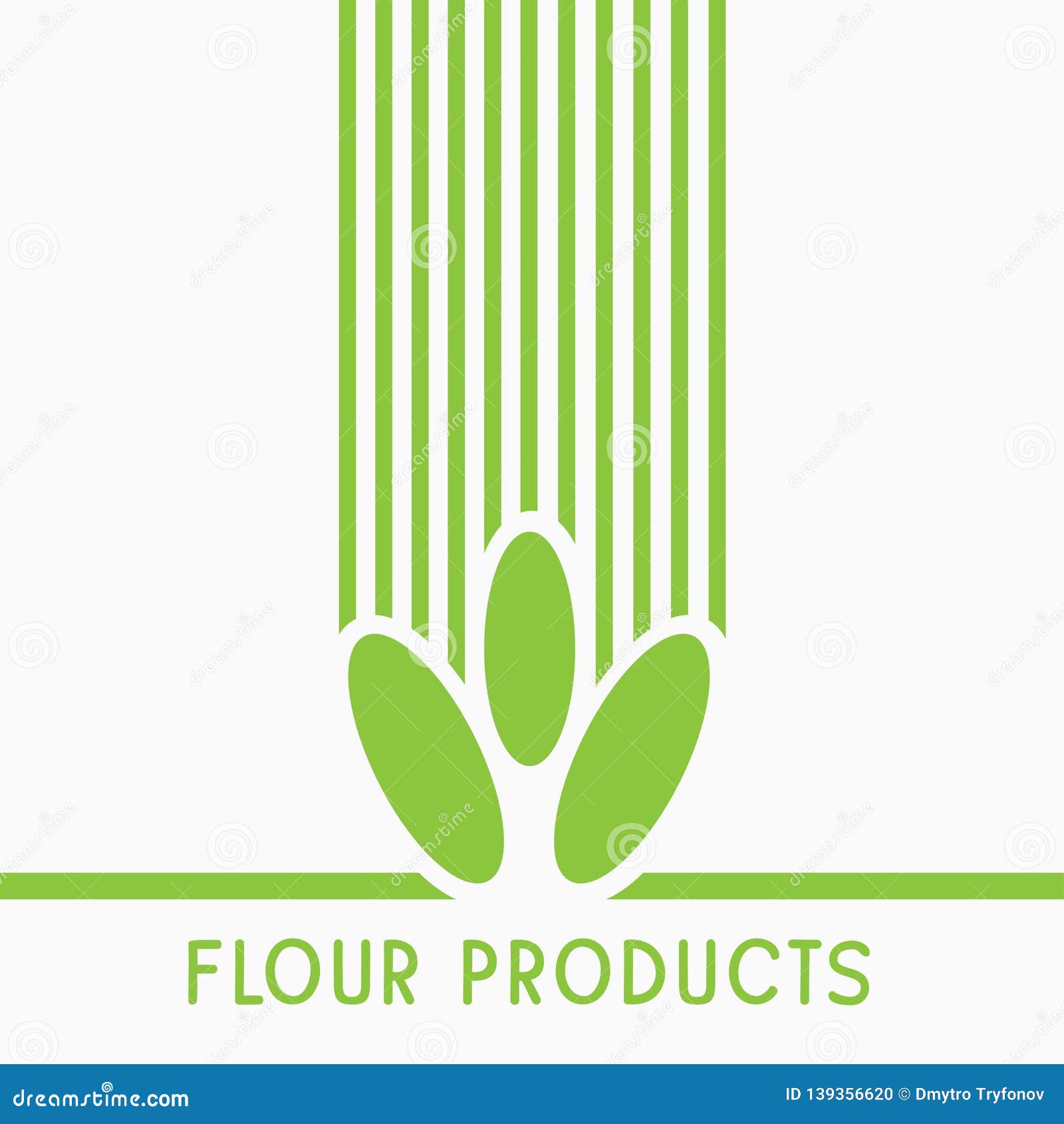 Flour Icon Vector, Wheat Logo Stock Vector Illustration of background