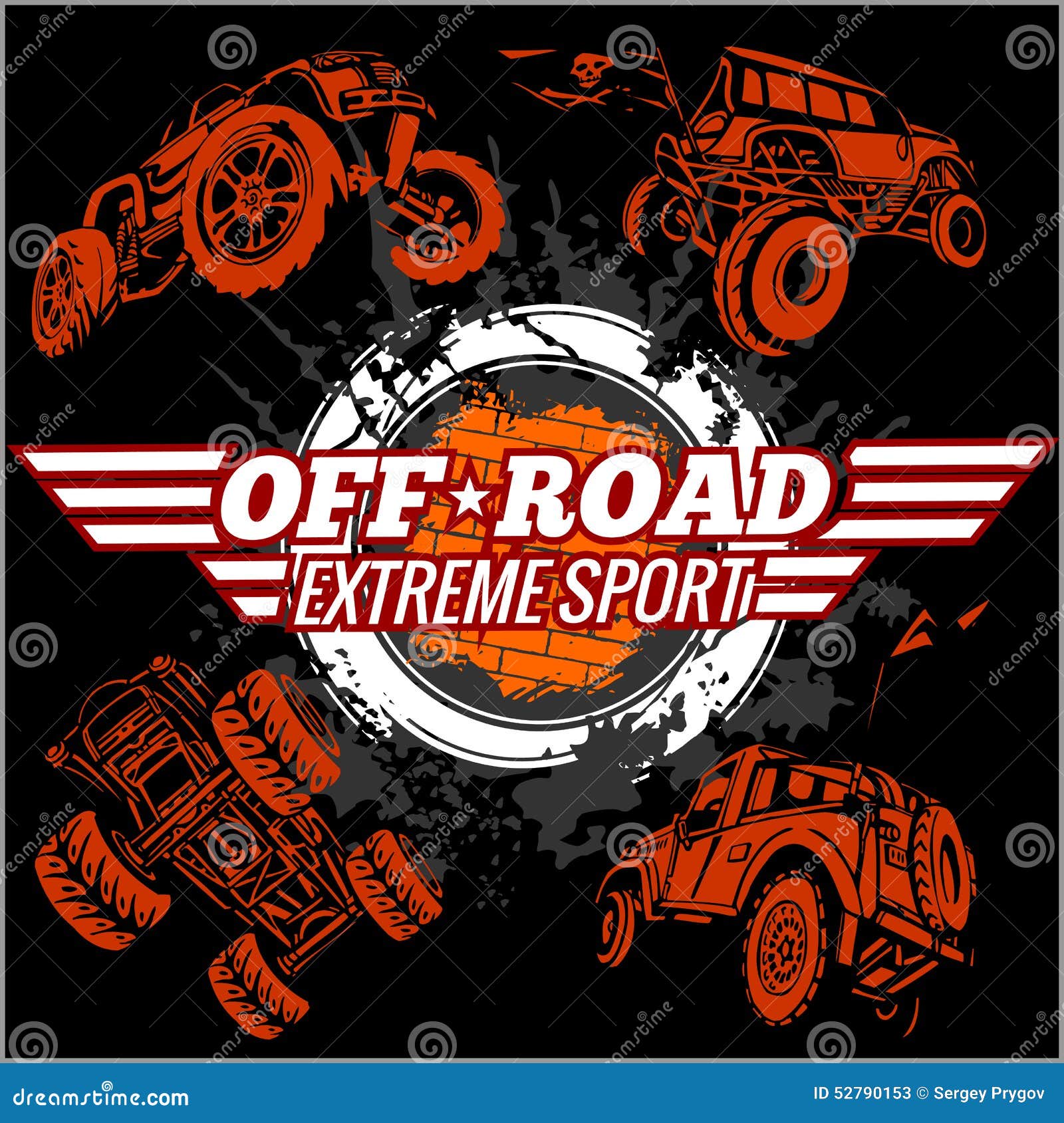  emblem with off-road cars
