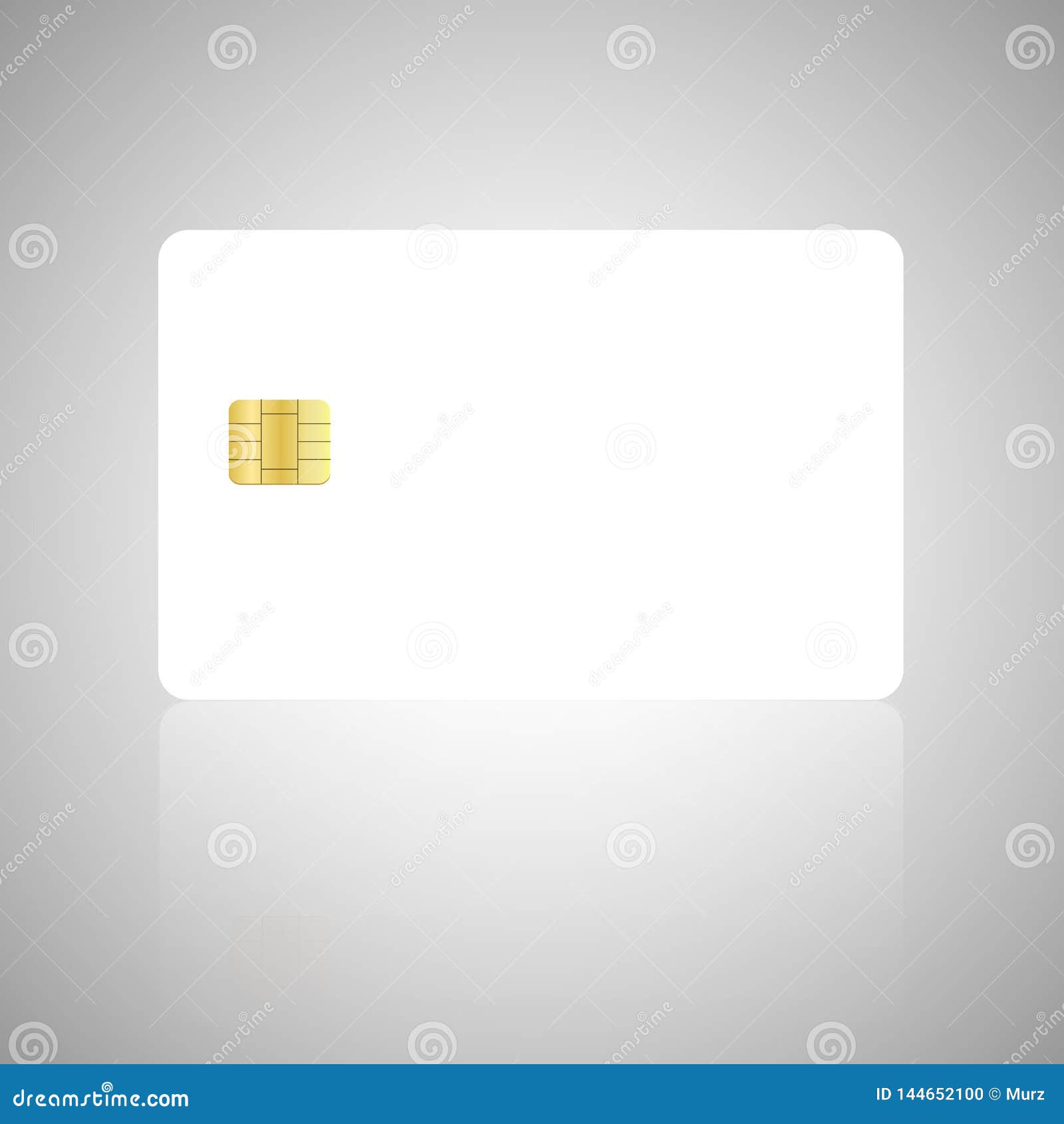 Blank Credit Or Smart Cards With Emv Chip On Dark Background And E
