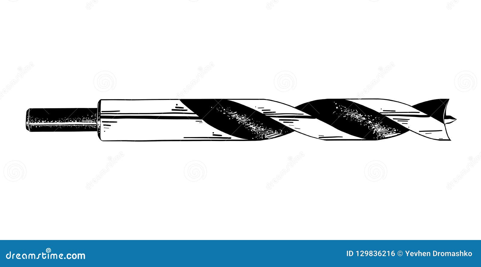 Drill bits  drawing Stock Vector by Lucaso 117699562