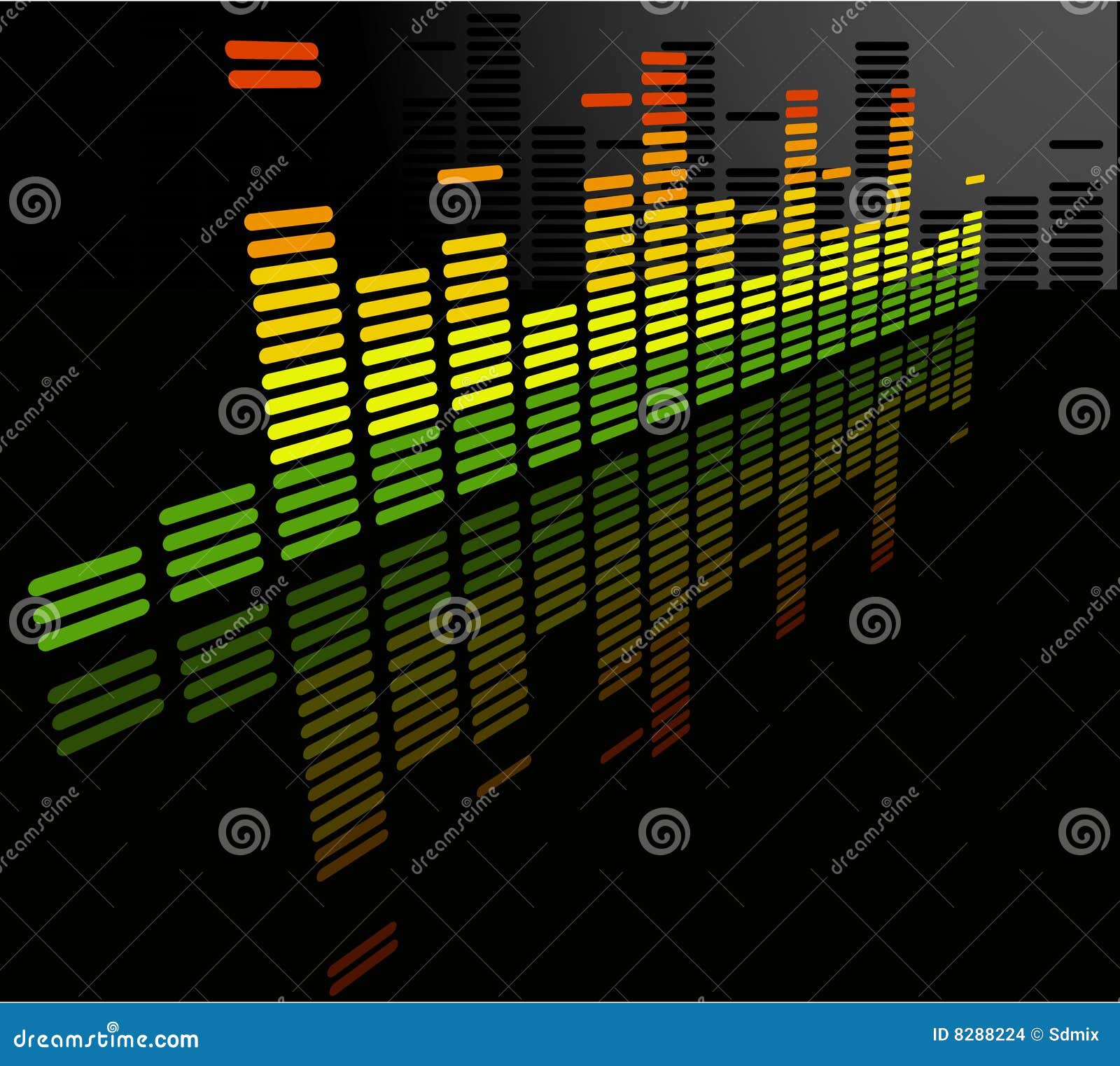 The Vector Equalizer Abstract Background Stock Vector - Illustration of ...