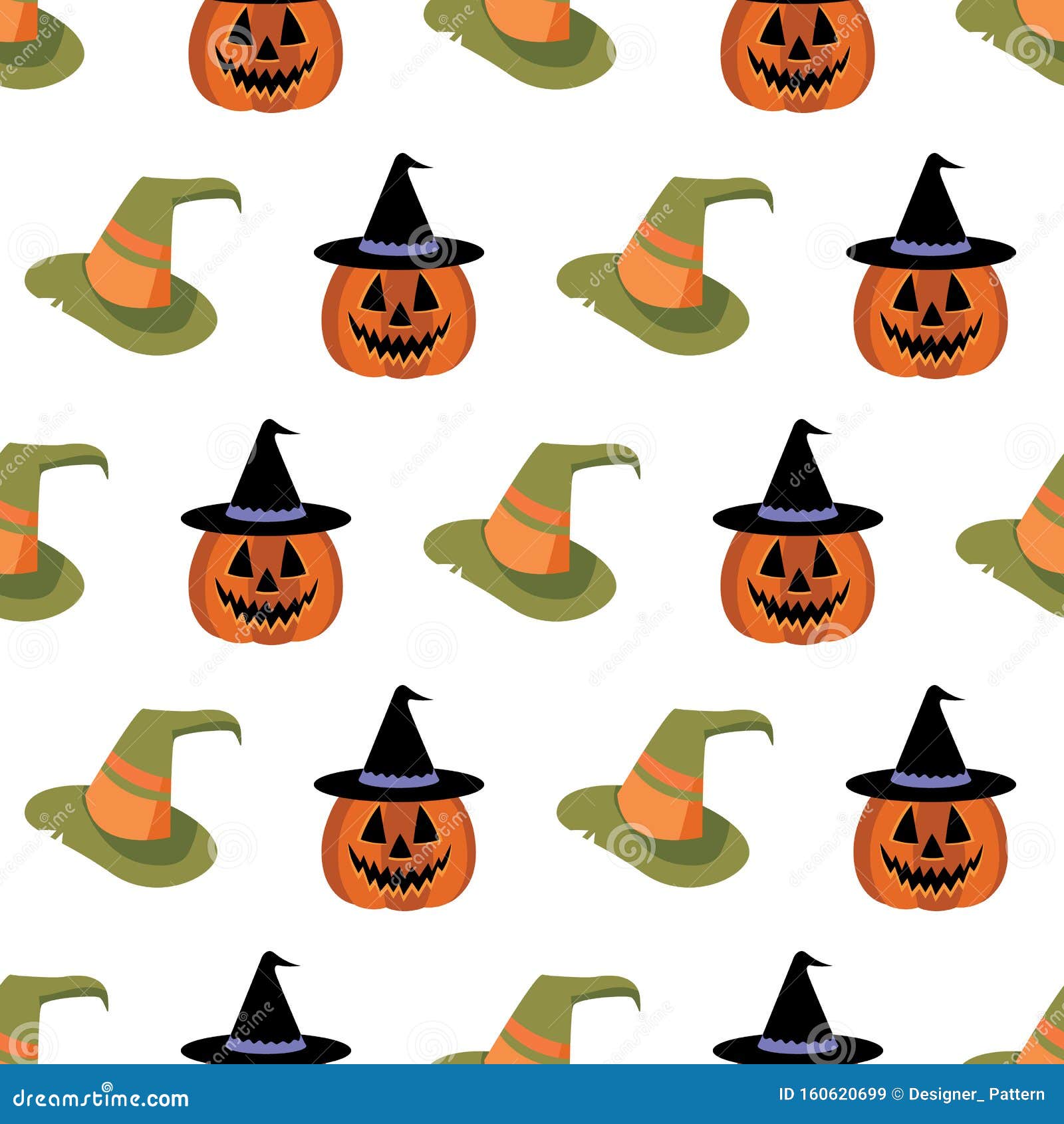  evil halloween pumpkins and witch hats