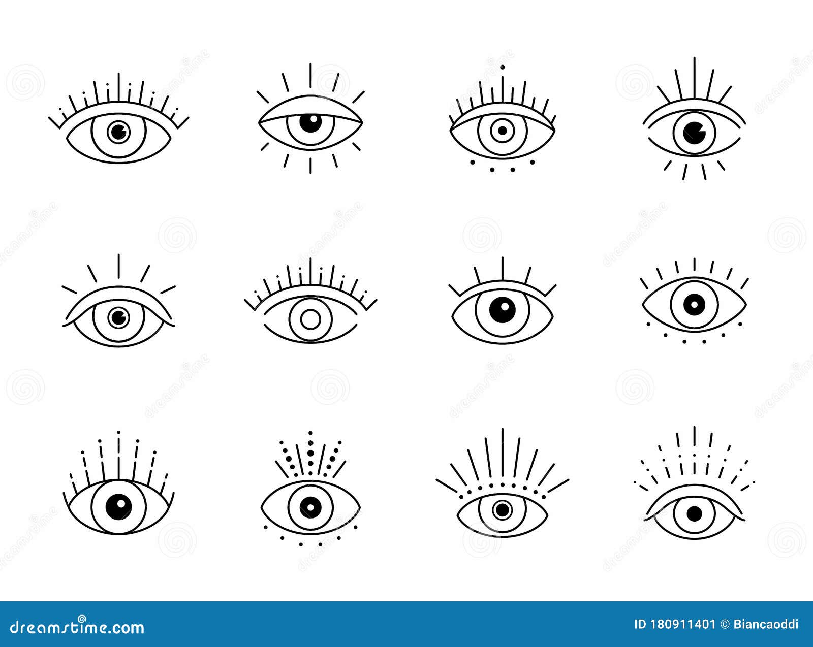 tattoo eye minimalist 2718036 Vector Art at Vecteezy