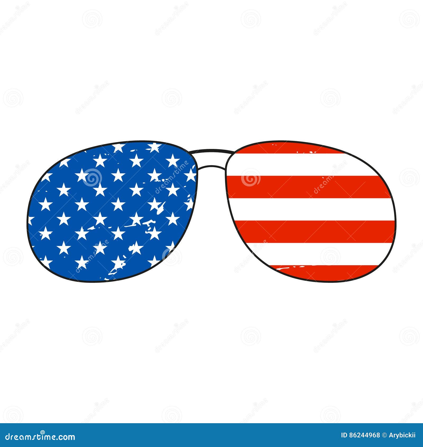 American Flag Glasses Stock Illustrations – 2,397 American Flag