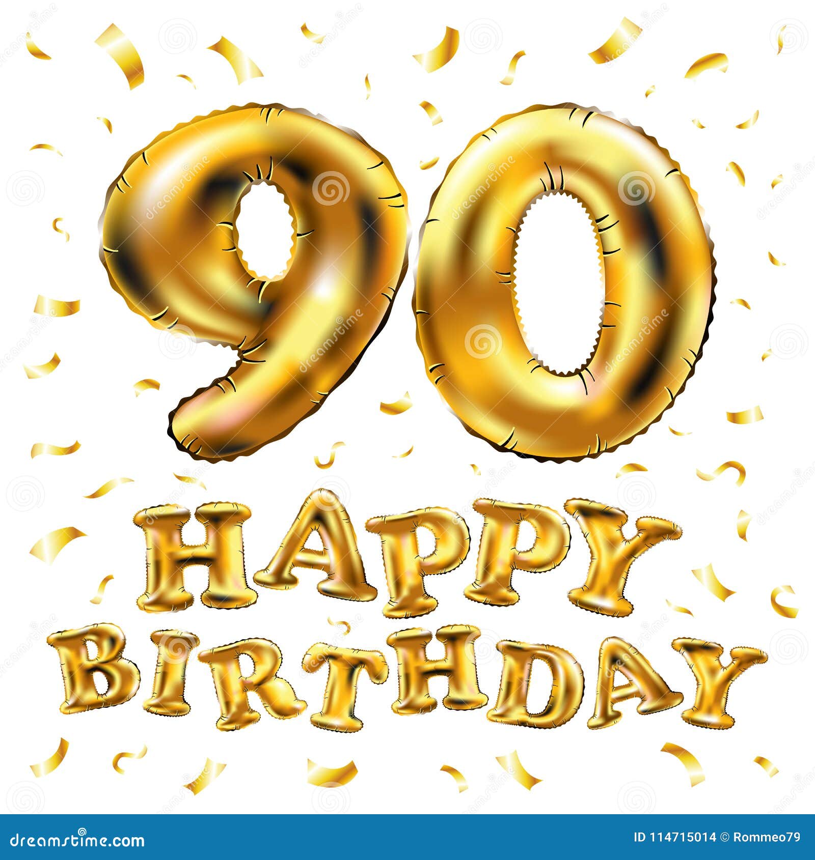 #95100 Geburtstage 60x40cm Happy Birthday 90 Jahre Fußmatte Türmatte 