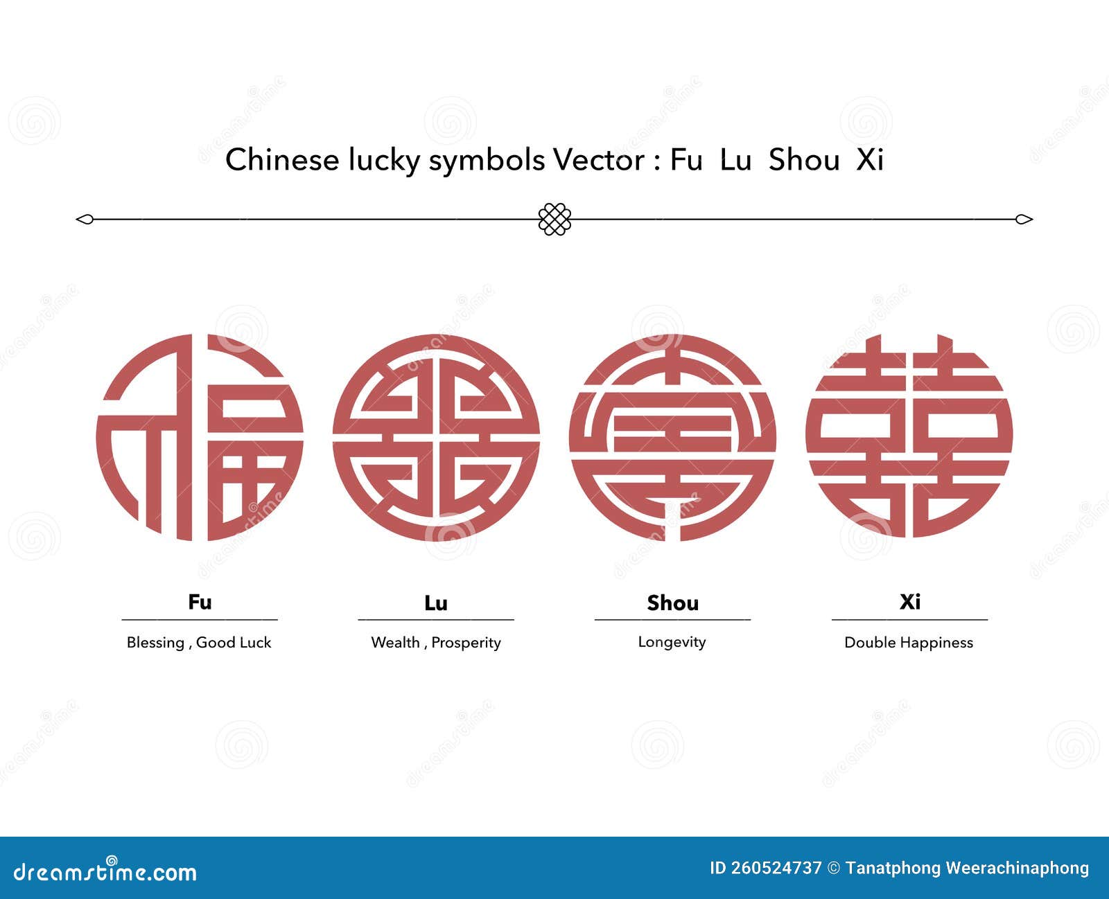 Fu Prosperity Symbol Temporary Tattoo - Set of 3 – Little Tattoos