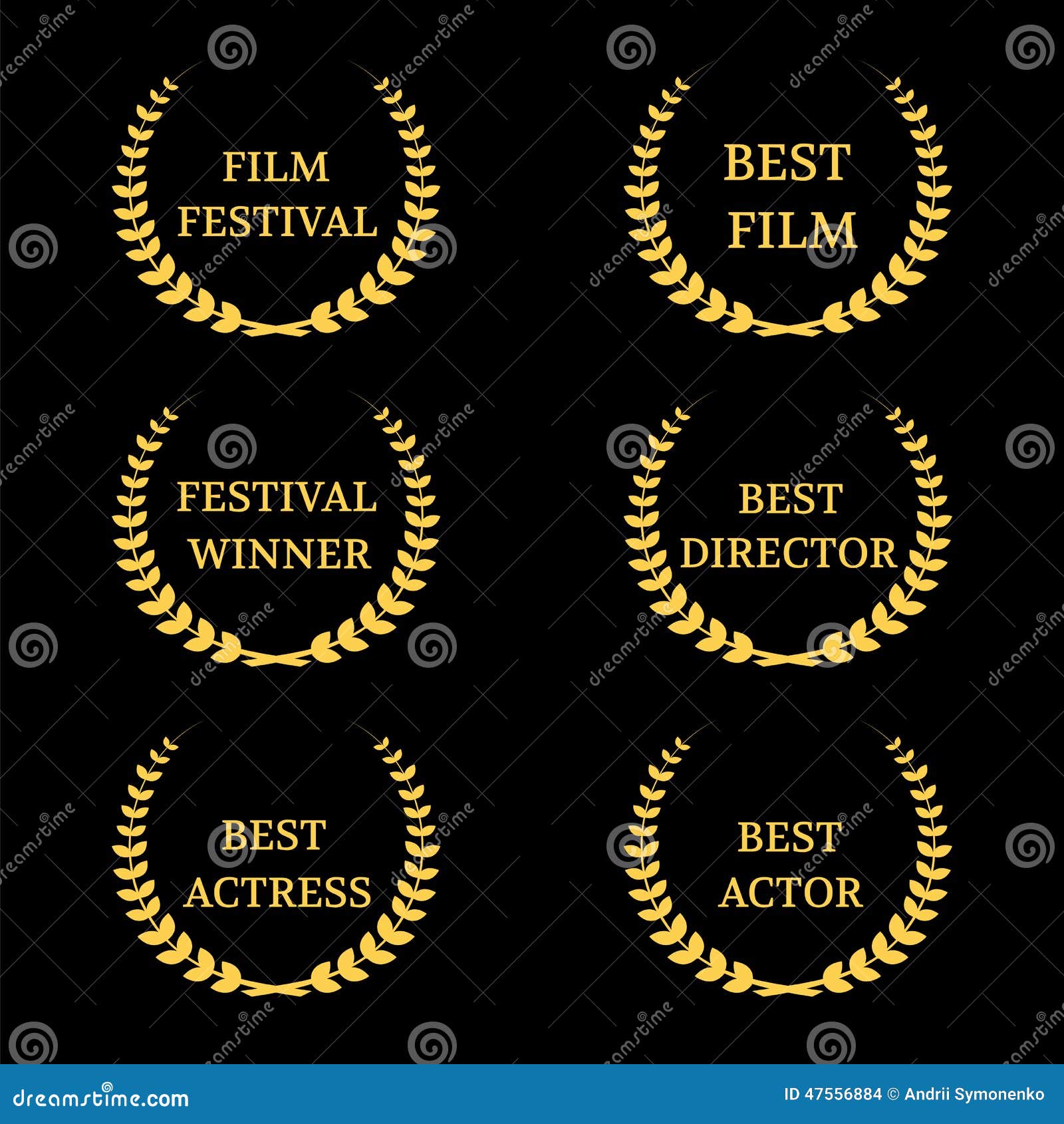 Vector Film Awards banners stock vector. Illustration of feature - 47556884