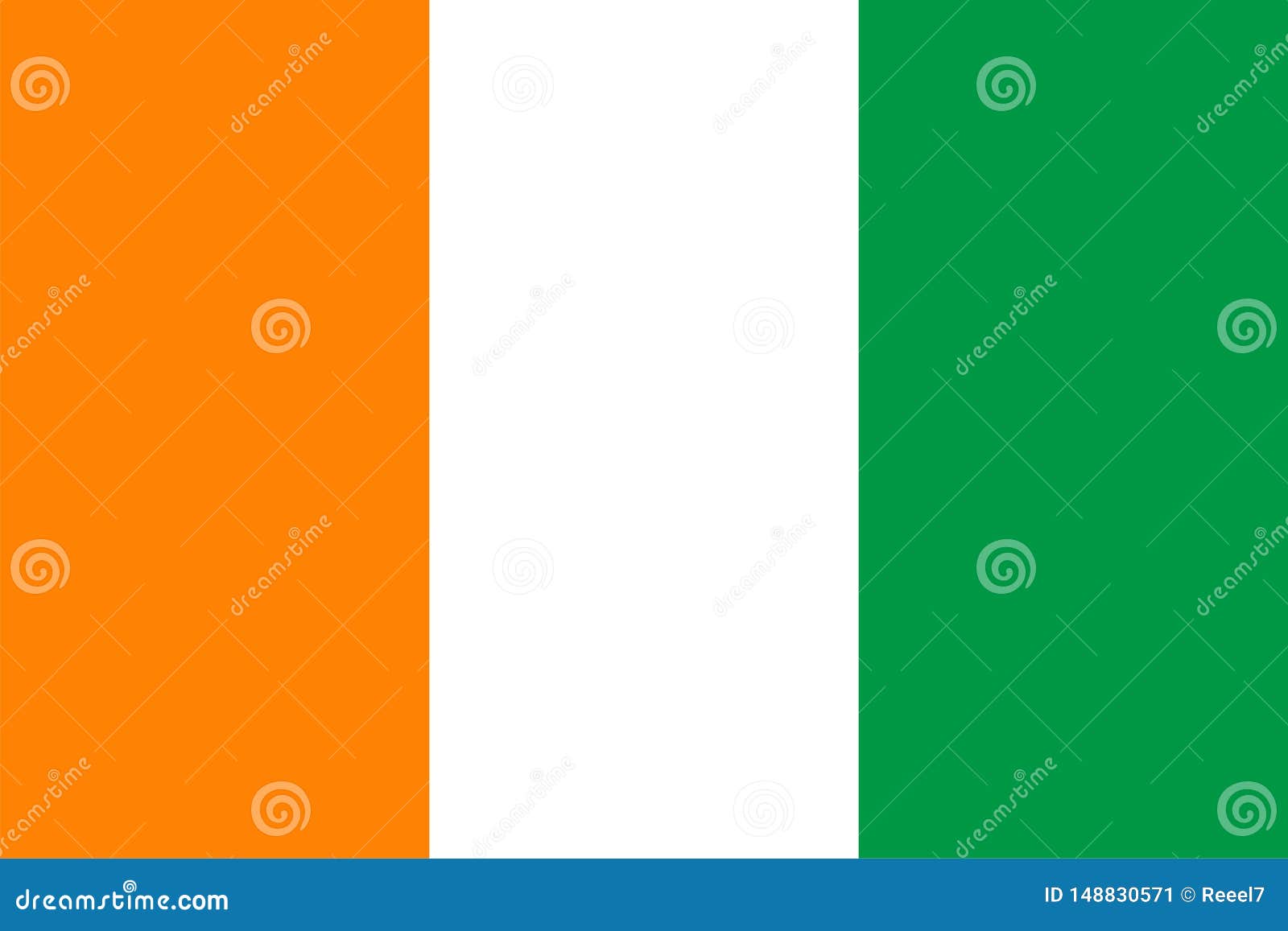  flag of cote d`ivoire. proportion 2:3. ivorian national flag. republic of cÃÂ´te d`ivoire.