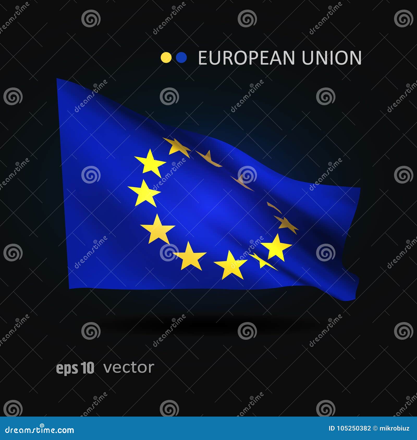 Download Vector Flag Of Europian Union Stock Vector - Illustration ...