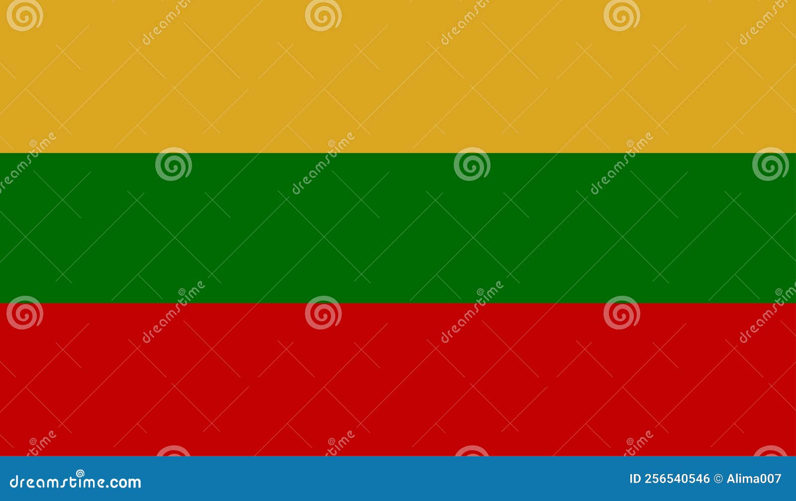 Vector Flag of Lithuania. Symbol of Patriotism and Freedom Stock Vector - Illustration of europe 