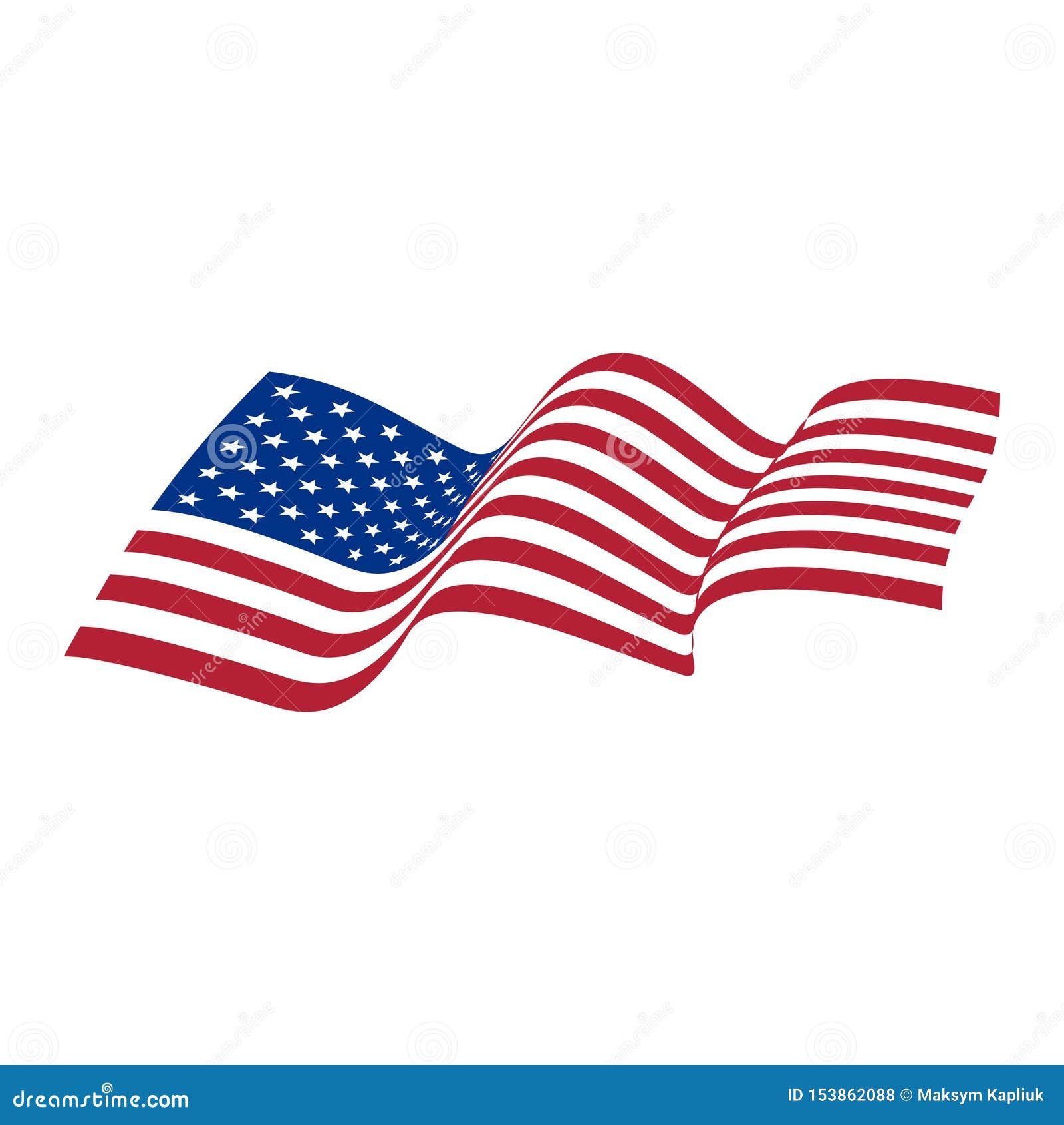 Download US Flag Vector. Stars And Stripes. Old Glory. Waving Flag ...