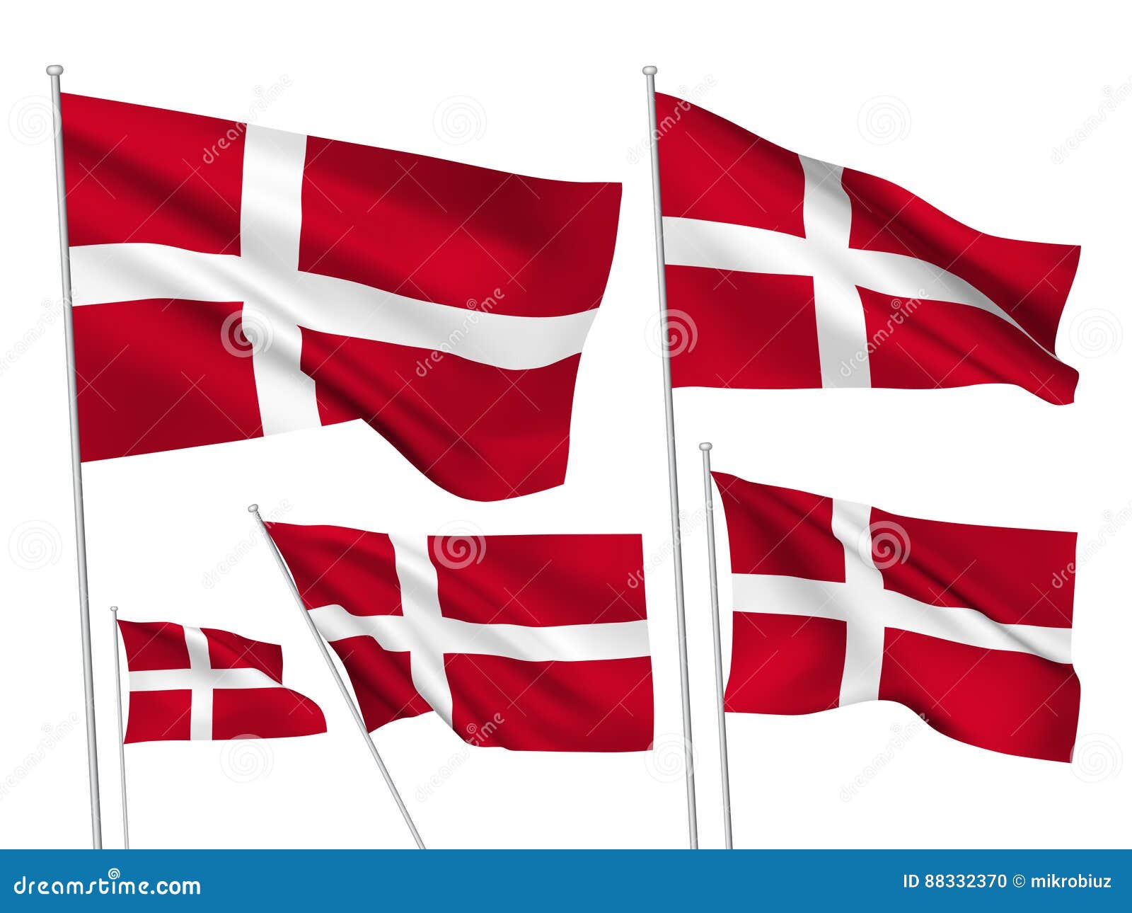 Download Vector flags of Denmark stock vector. Illustration of ...