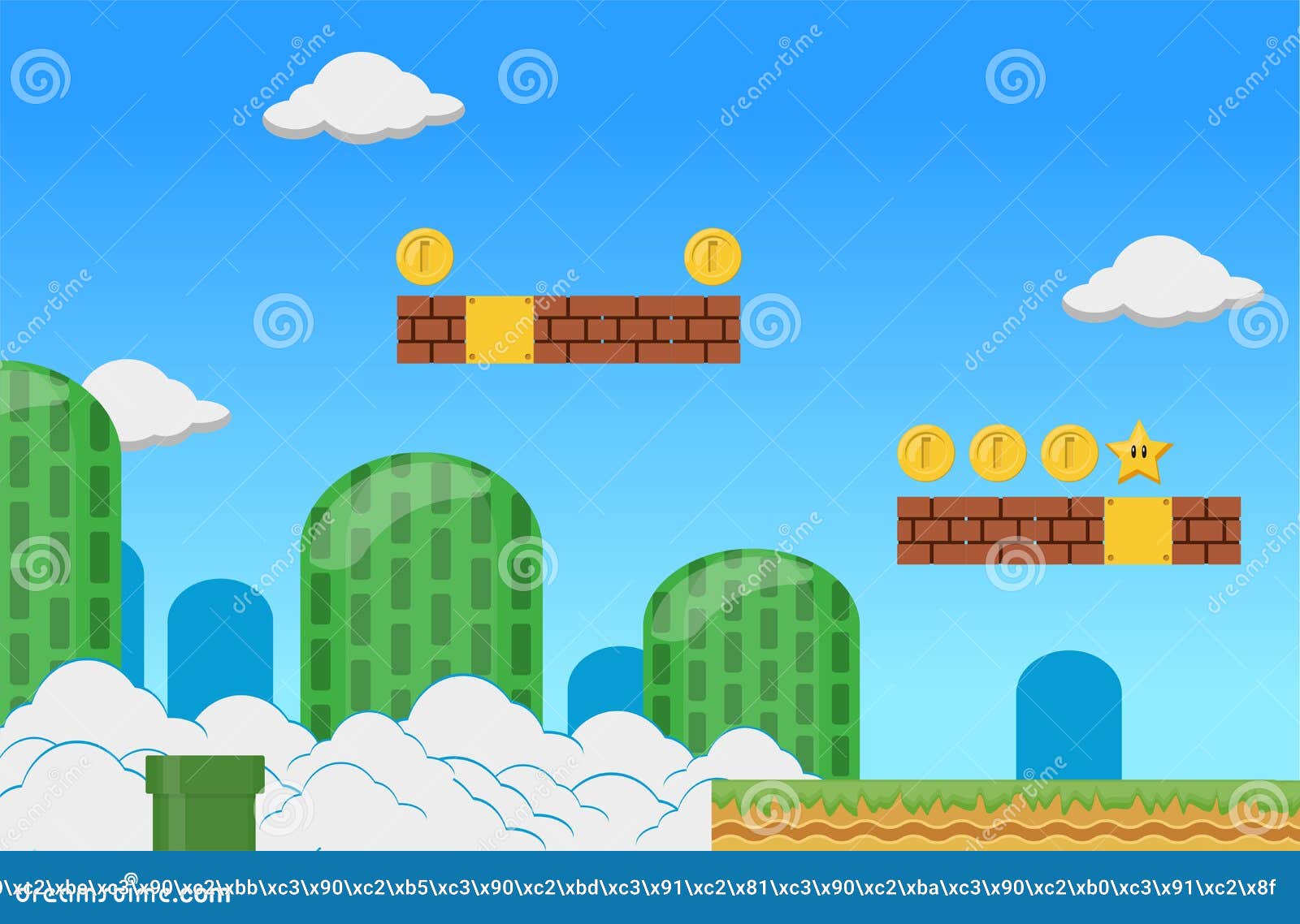 Gaming Background Mario Stock Illustrations – 352 Gaming Background Mario  Stock Illustrations, Vectors & Clipart - Dreamstime