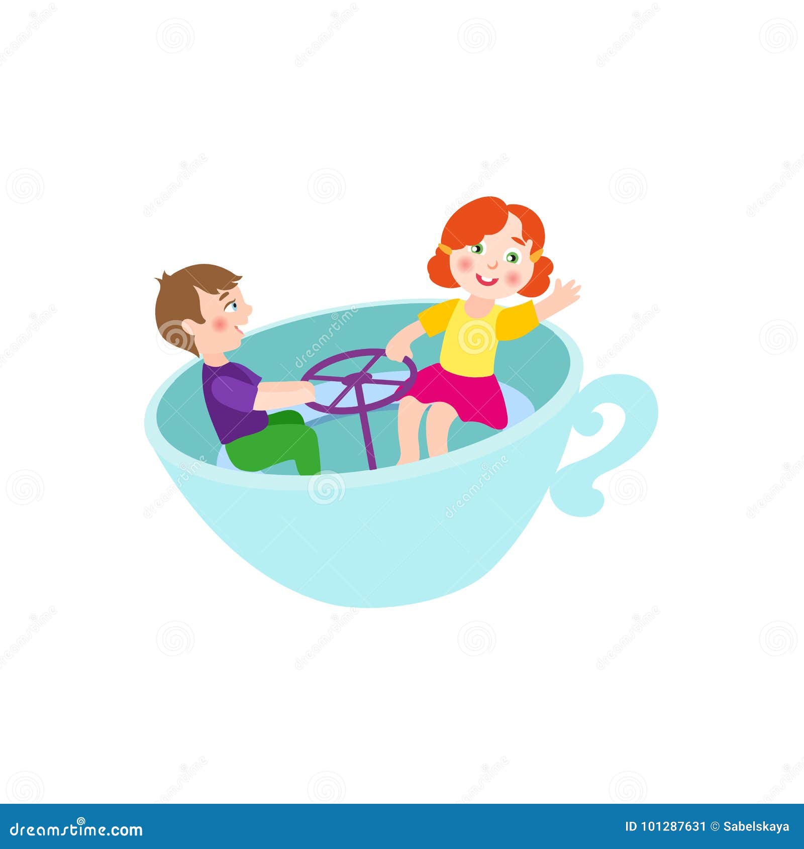 Tea Cup Ride Stock Illustrations 118 Tea Cup Ride Stock Illustrations